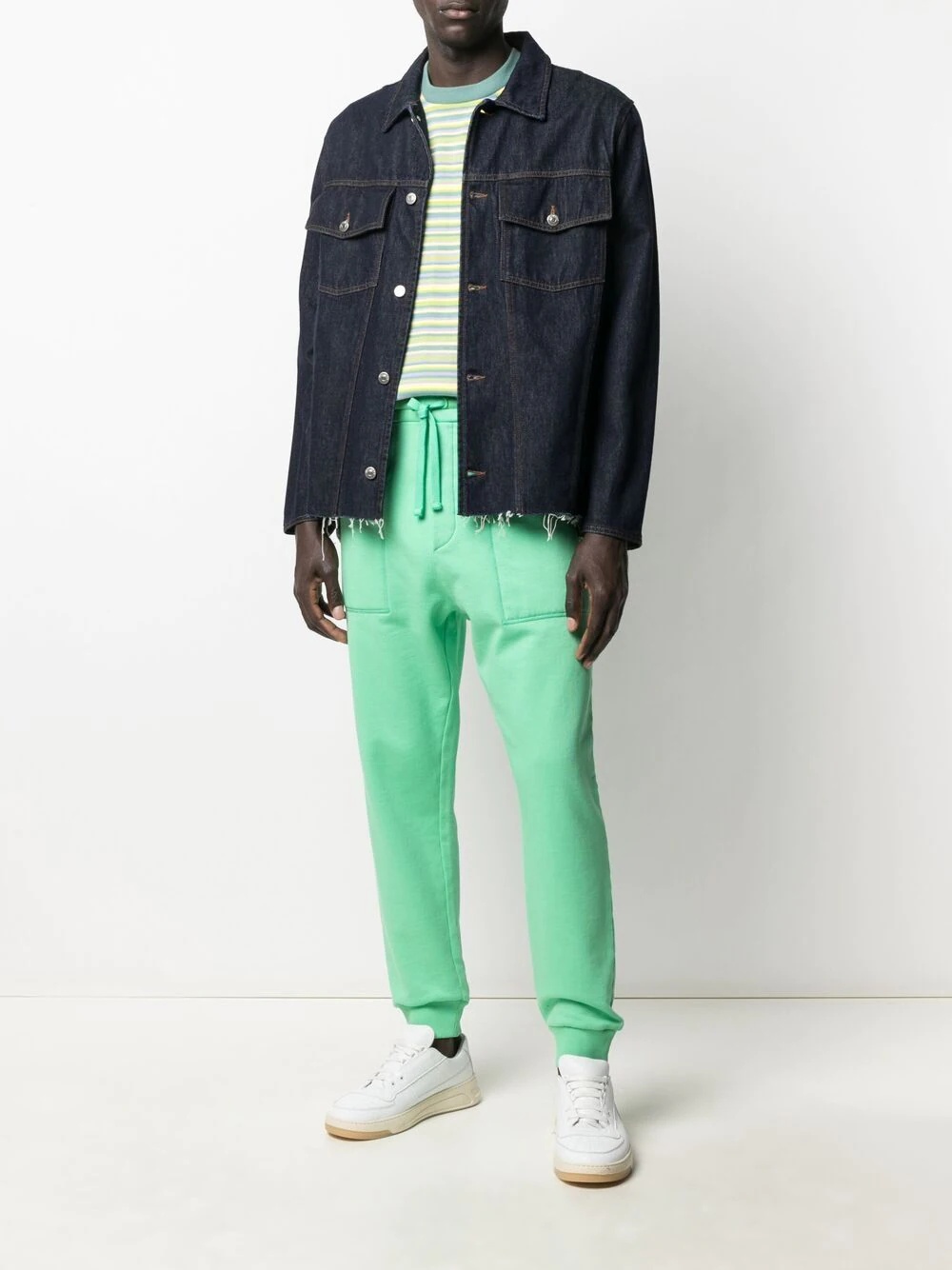 high-waisted tapered trousers - 3