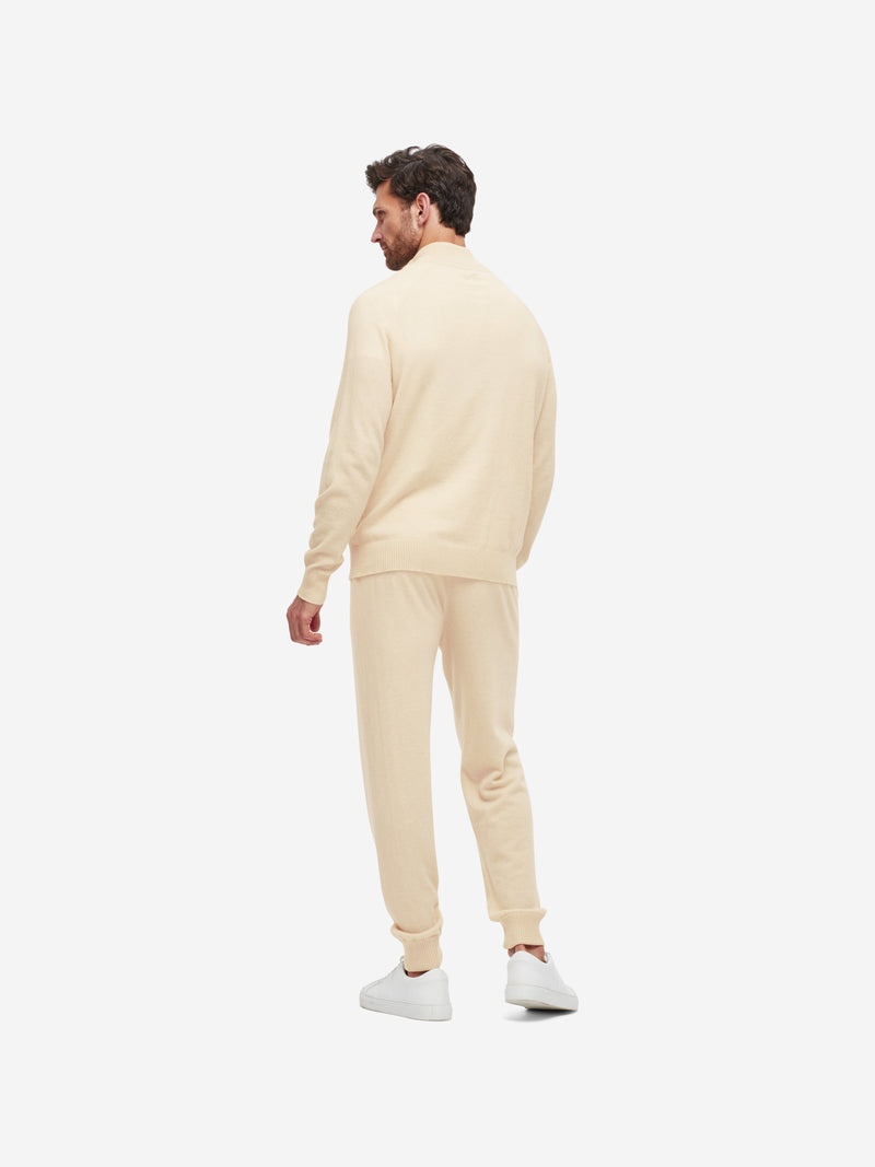 Men's Half-Zip Sweater Finley Cashmere Cream - 4
