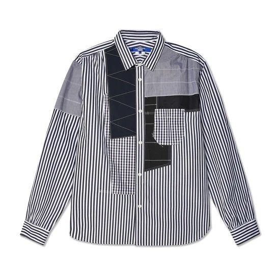 Cotton Stripe X Mix Shirt - 1