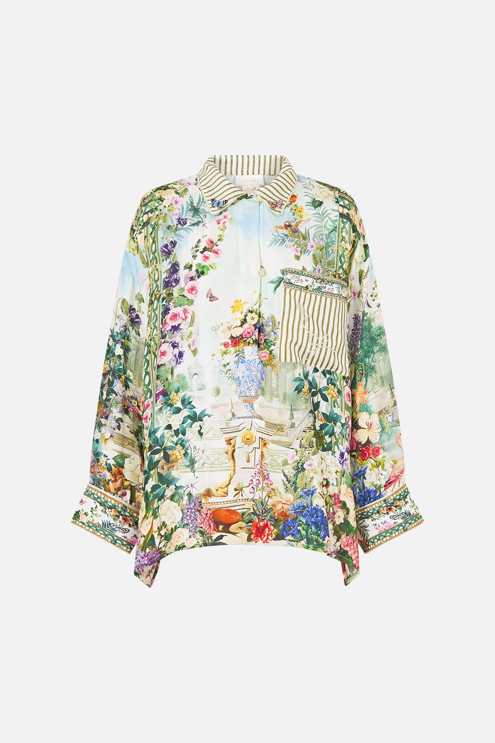 RELAXED COLLARED SHIRT WITH POCKET ART FOR THE EMPRESS - 1