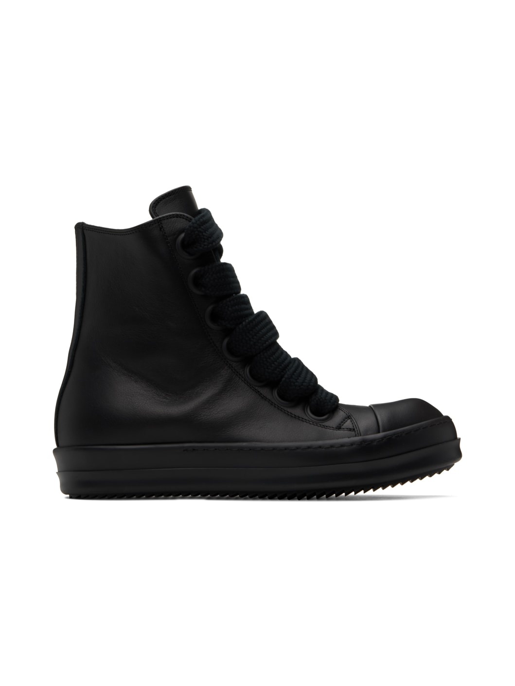 Black Jumbo Laced Sneakers - 1