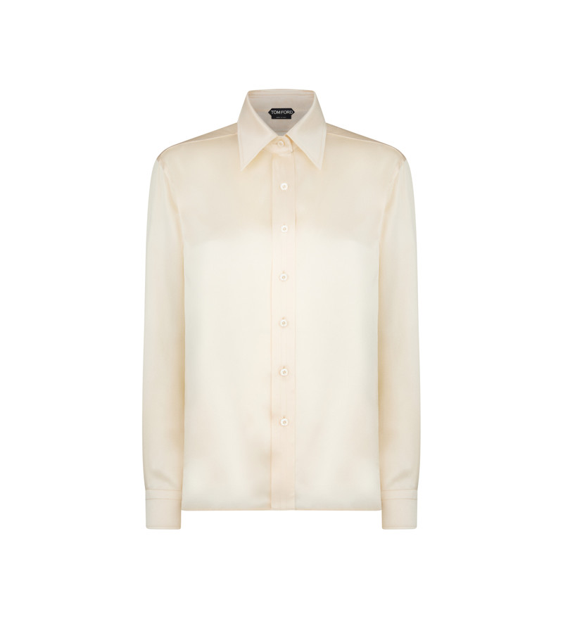 FLUID CHARMEUSE SILK SHIRT 1