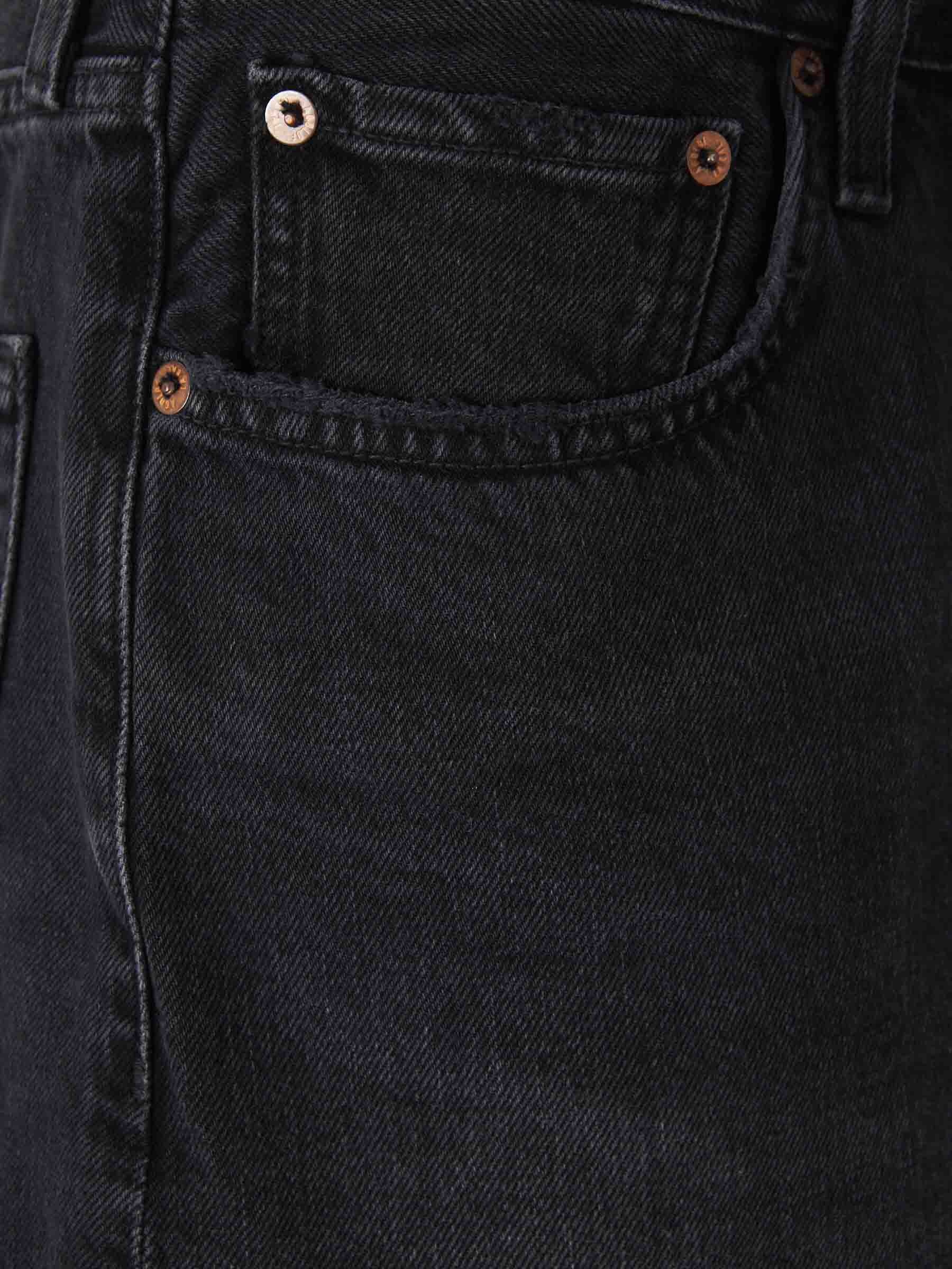 V-WAIST DENIM SHORTS - 3
