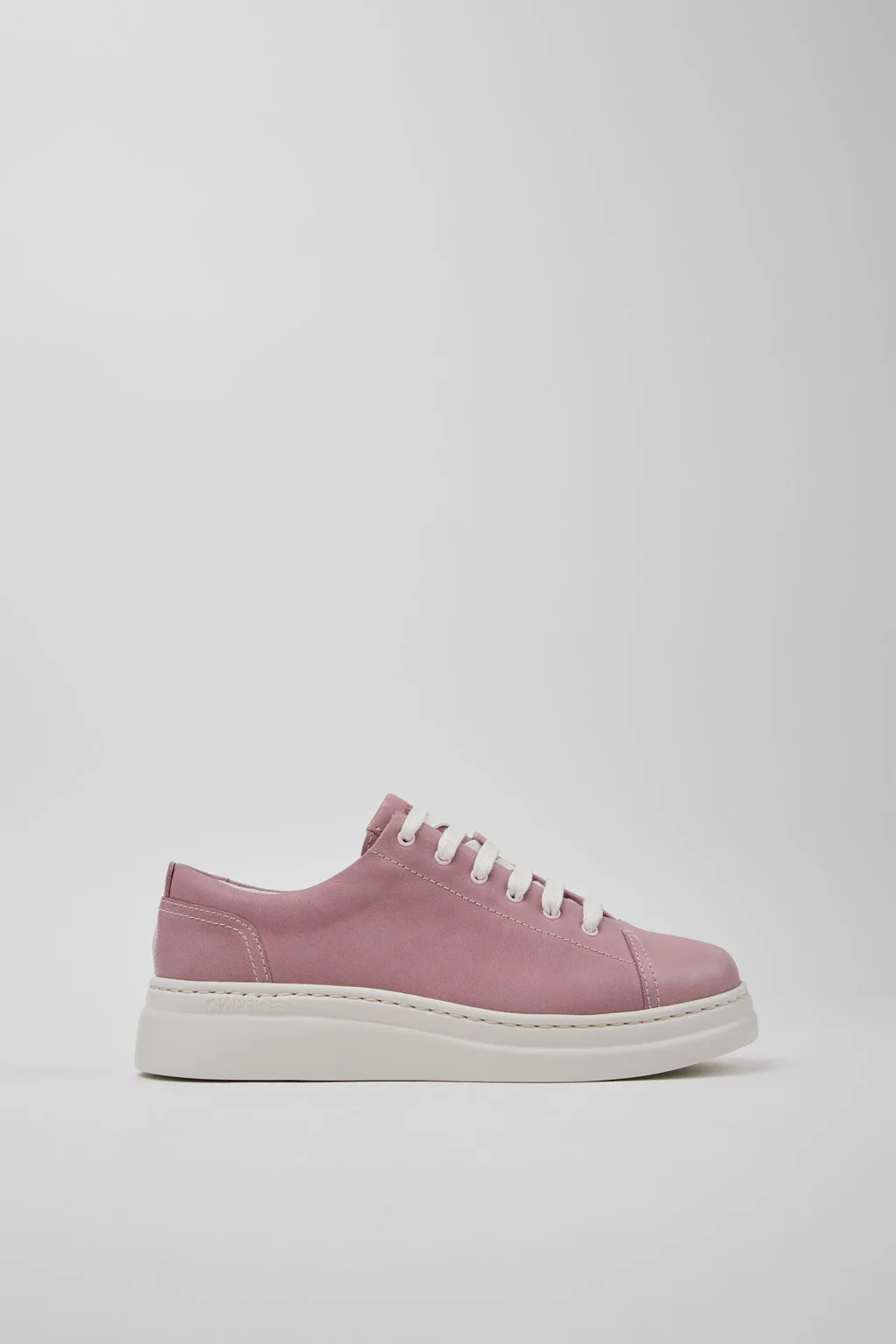 Runner Up Pink Leather Sneakers for Women. - 1