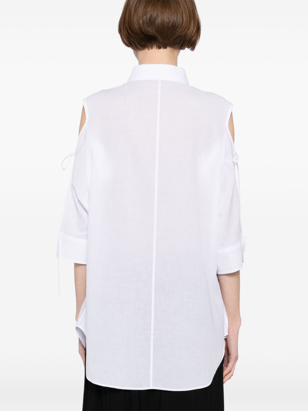 asymmetrical-shoulder shirt - 4