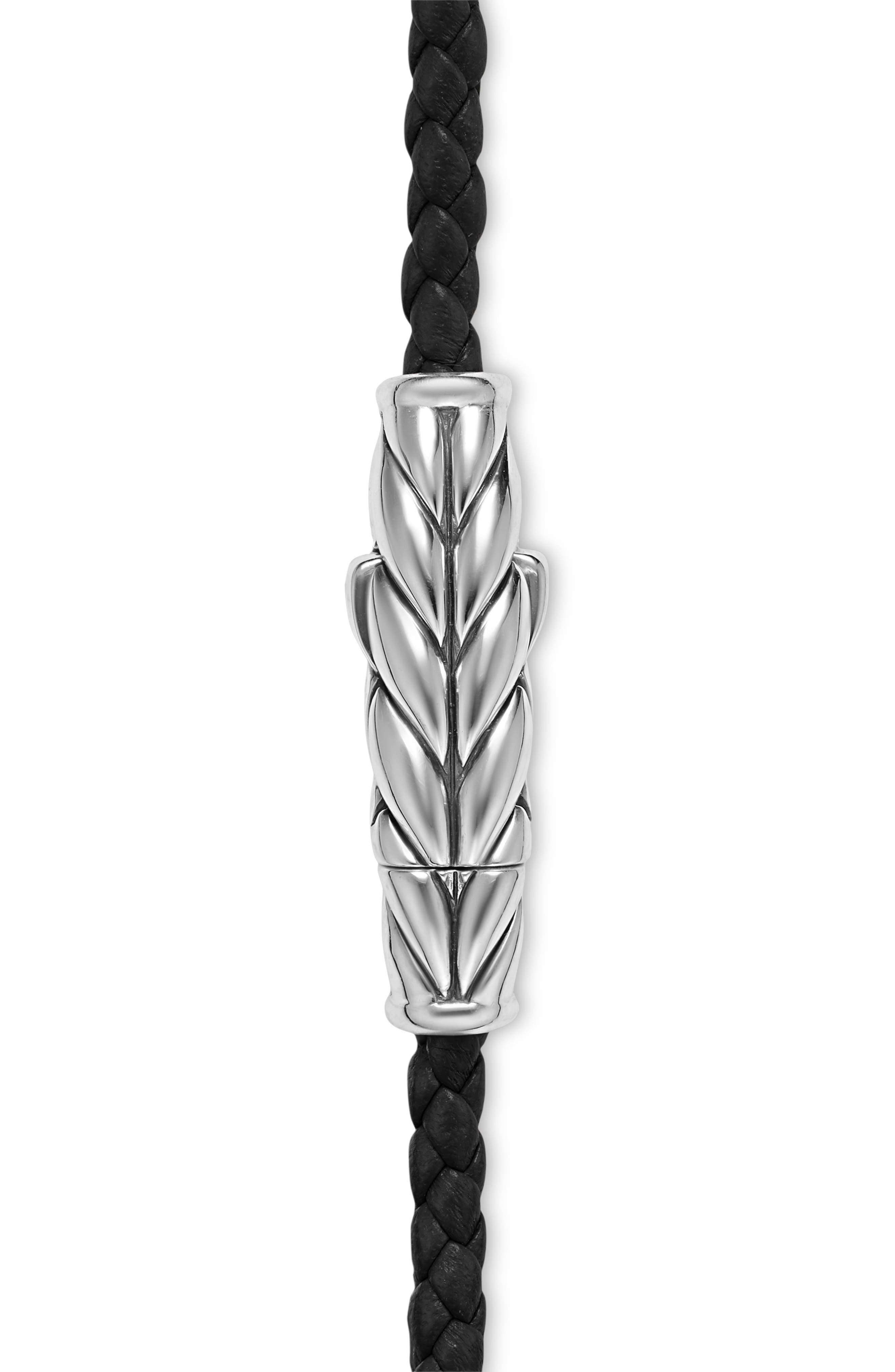David Yurman Sterling Silver Leather Bracelet at Nordstrom - 6