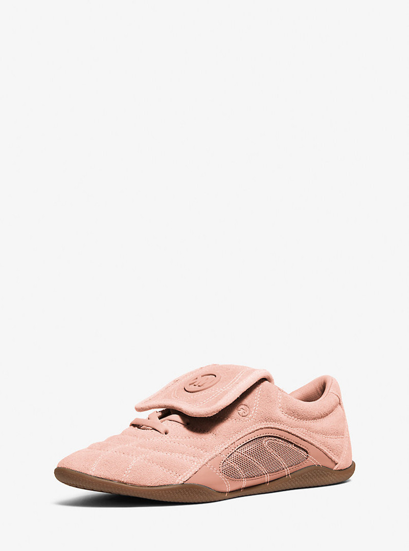 MICHAEL KORS Kyler Suede and Mesh Trainer outlook