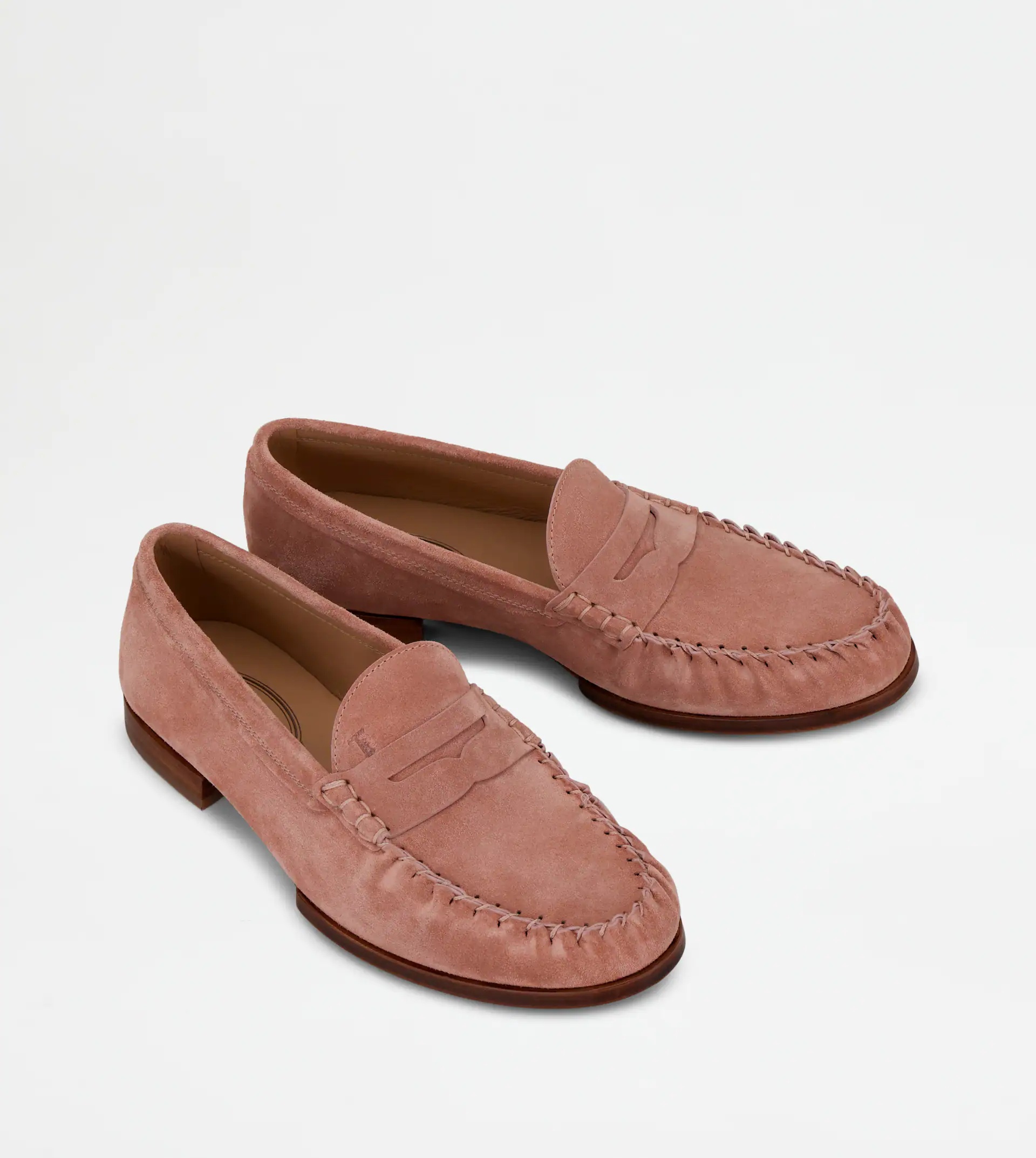 LOAFERS IN SUEDE - PINK - 2