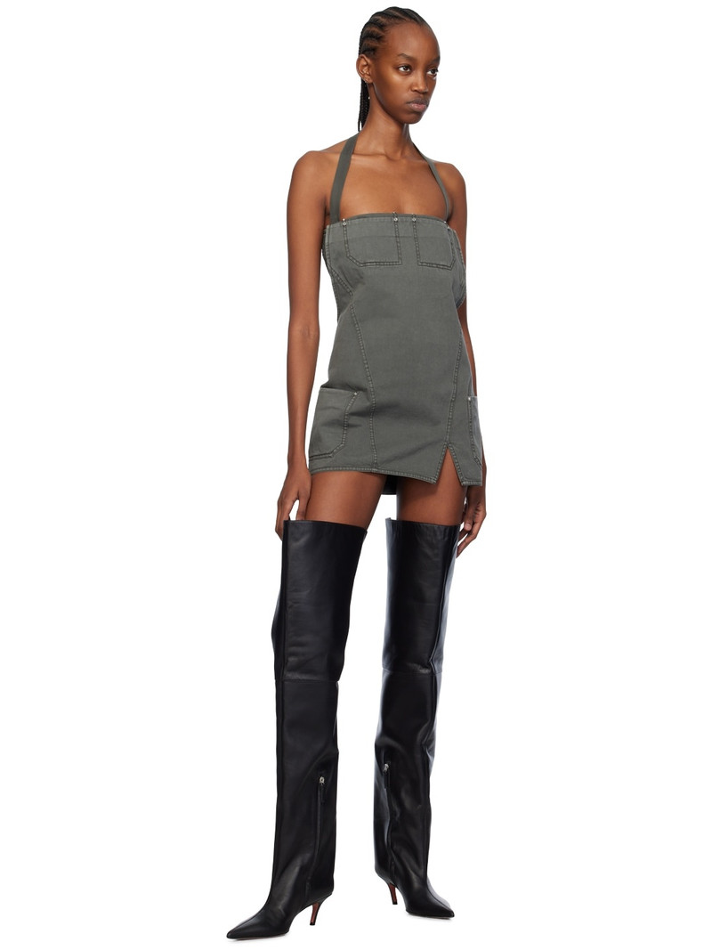 Dion Lee Gray Apron Minidress outlook