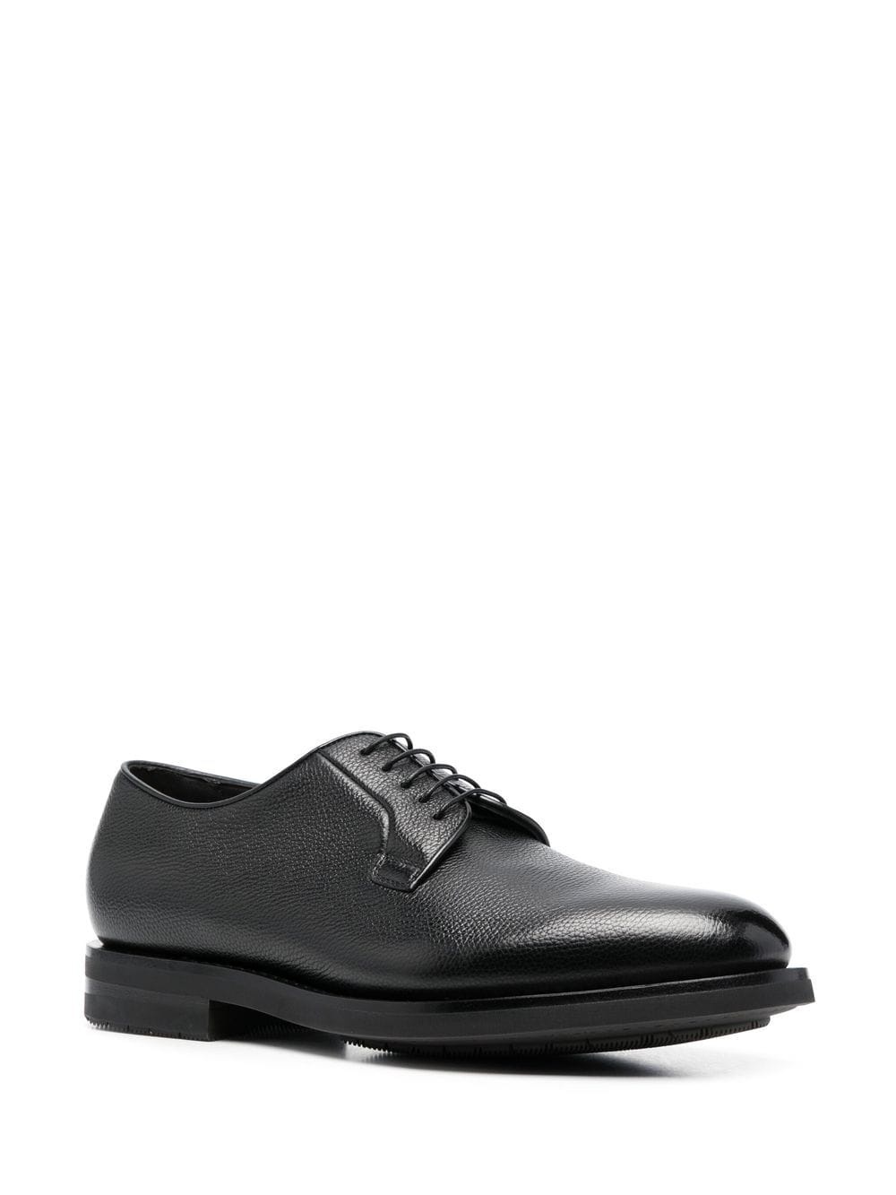 almond-toe leather derby shoes - 2