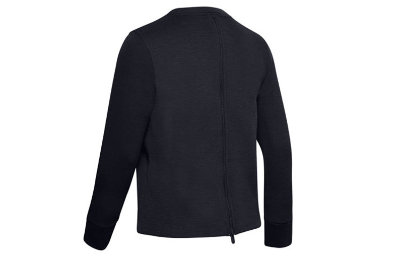 Under Armour (WMNS) Under Armour Unstoppable Back Mesh Zipper Training Pullover Black 1344159-001 outlook