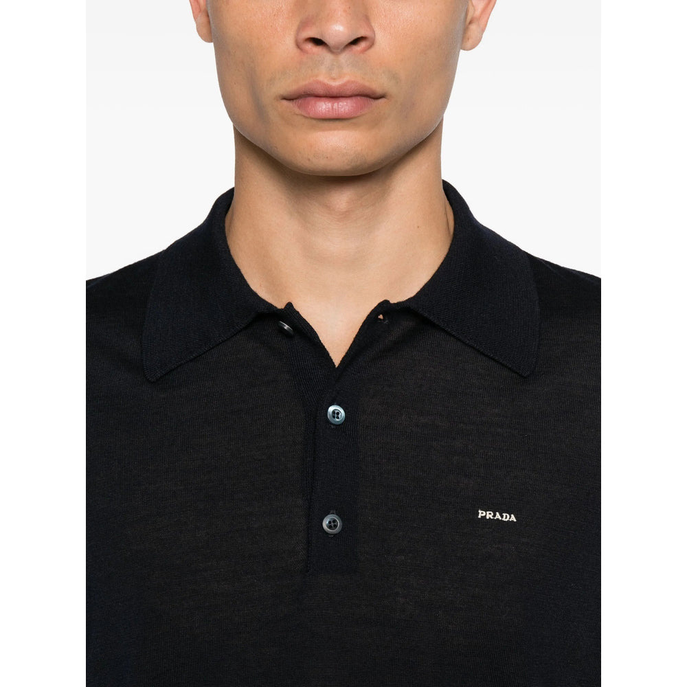 Prada Black Polo Shirts Men - 4