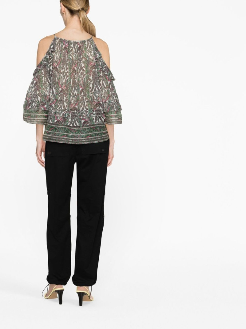 cold-shoulder graphic-print top 3