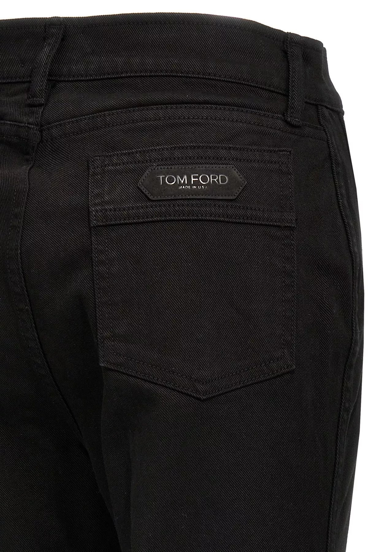 Tom Ford Women 'Stretch Twill Denim Wide Flare' Jeans - 4