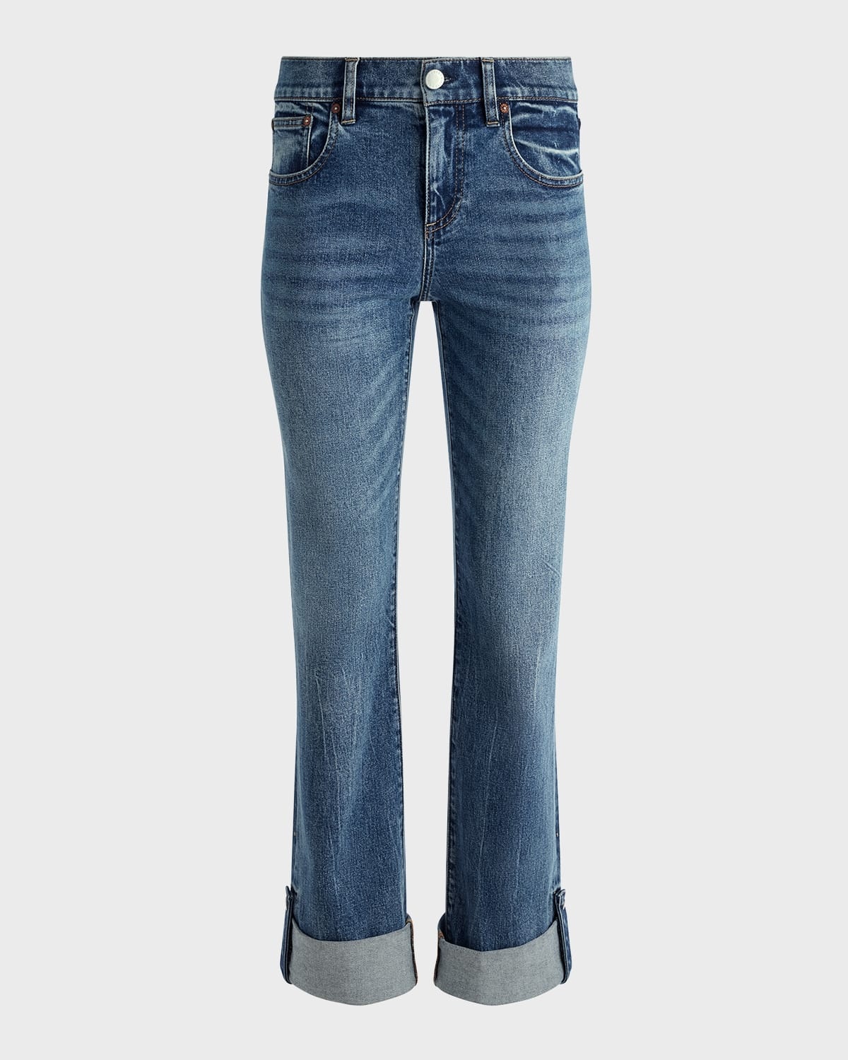 Alfie Mid-Rise Cuffed Jeans - 1