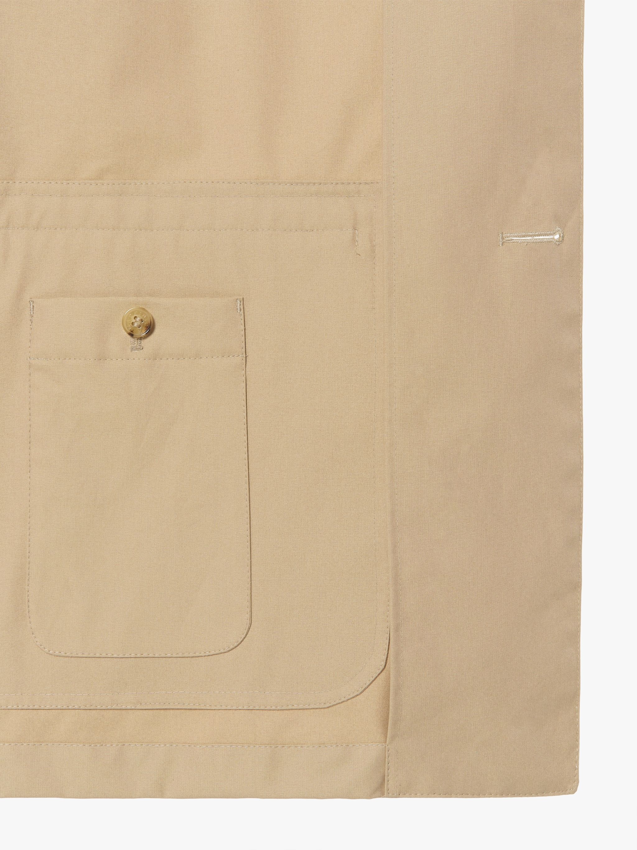 TORRENT BEIGE COTTON SHORT RAINCOAT | GMM-202 - 6
