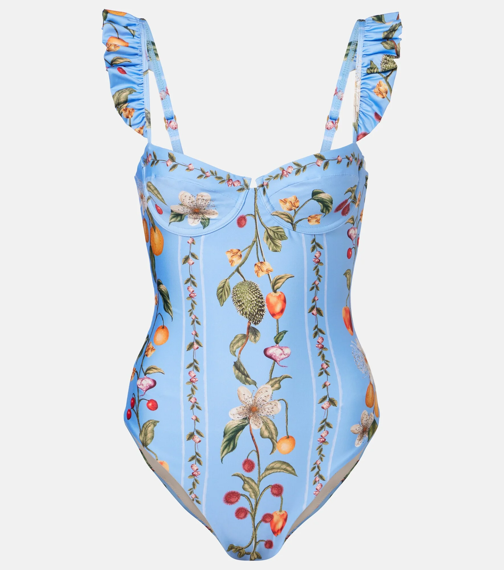Ajonjoli printed ruffled swimsuit - 1