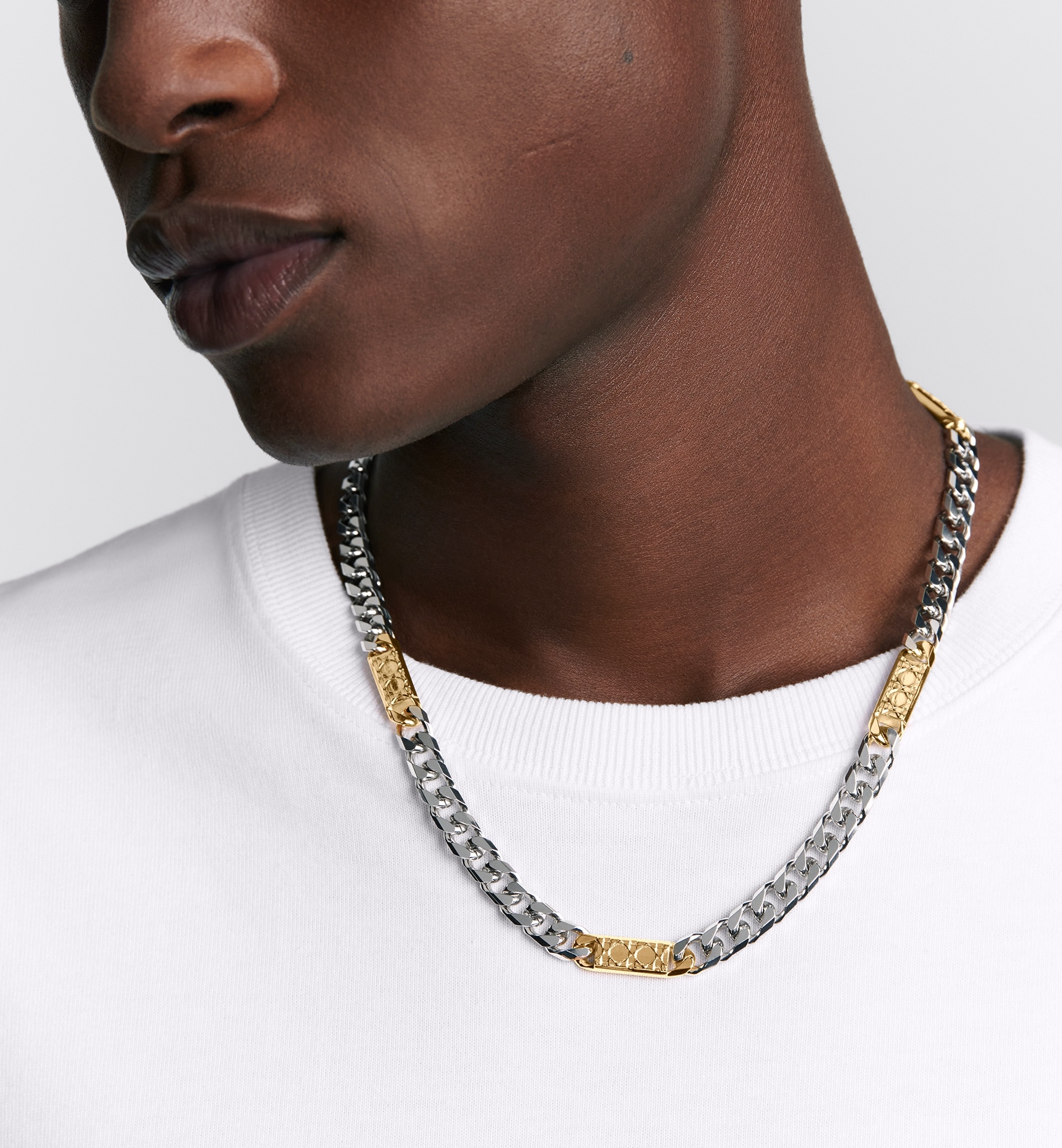 Cannage Chain Link Necklace - 3