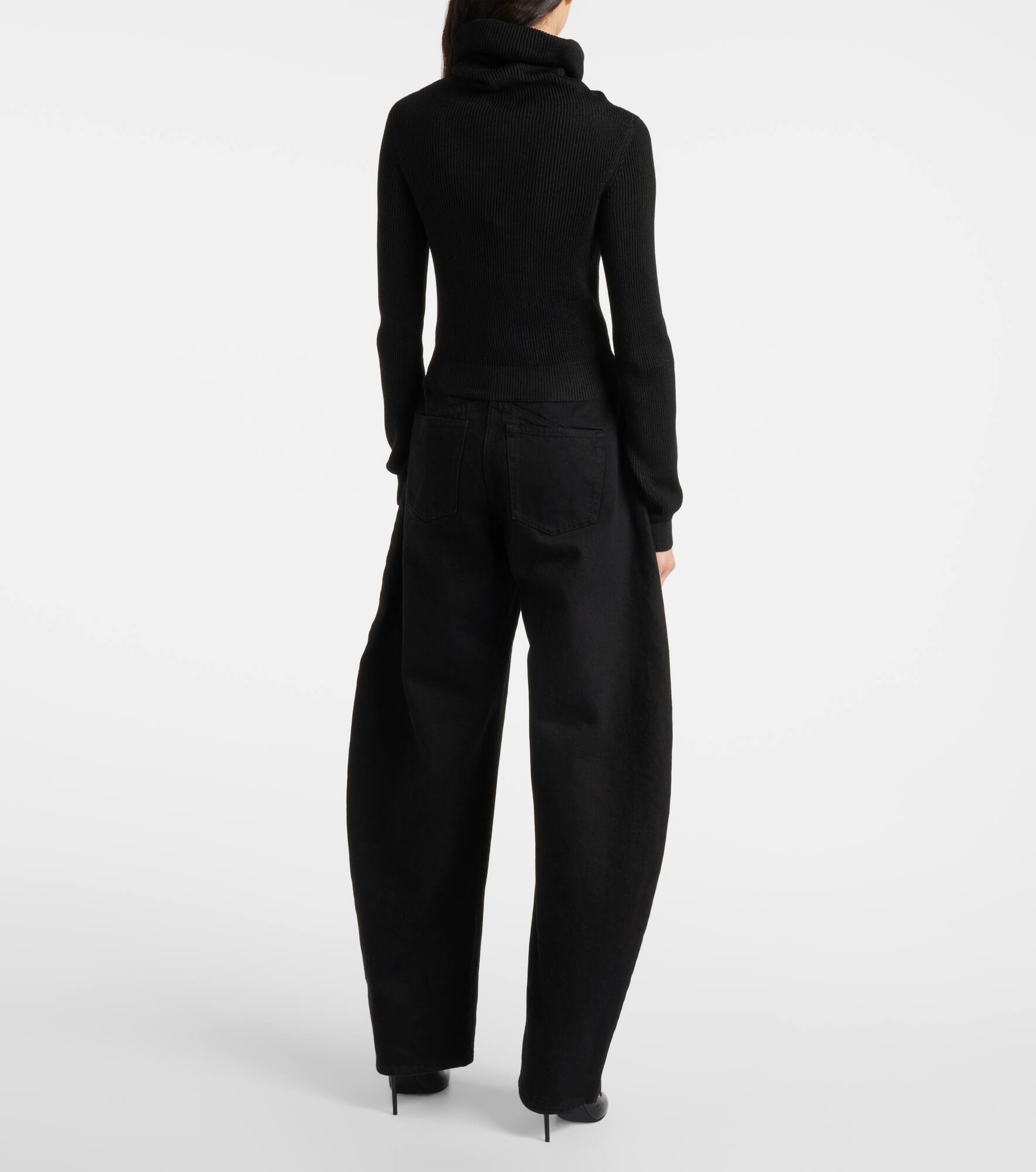 Wool-blend turtleneck sweater - 3