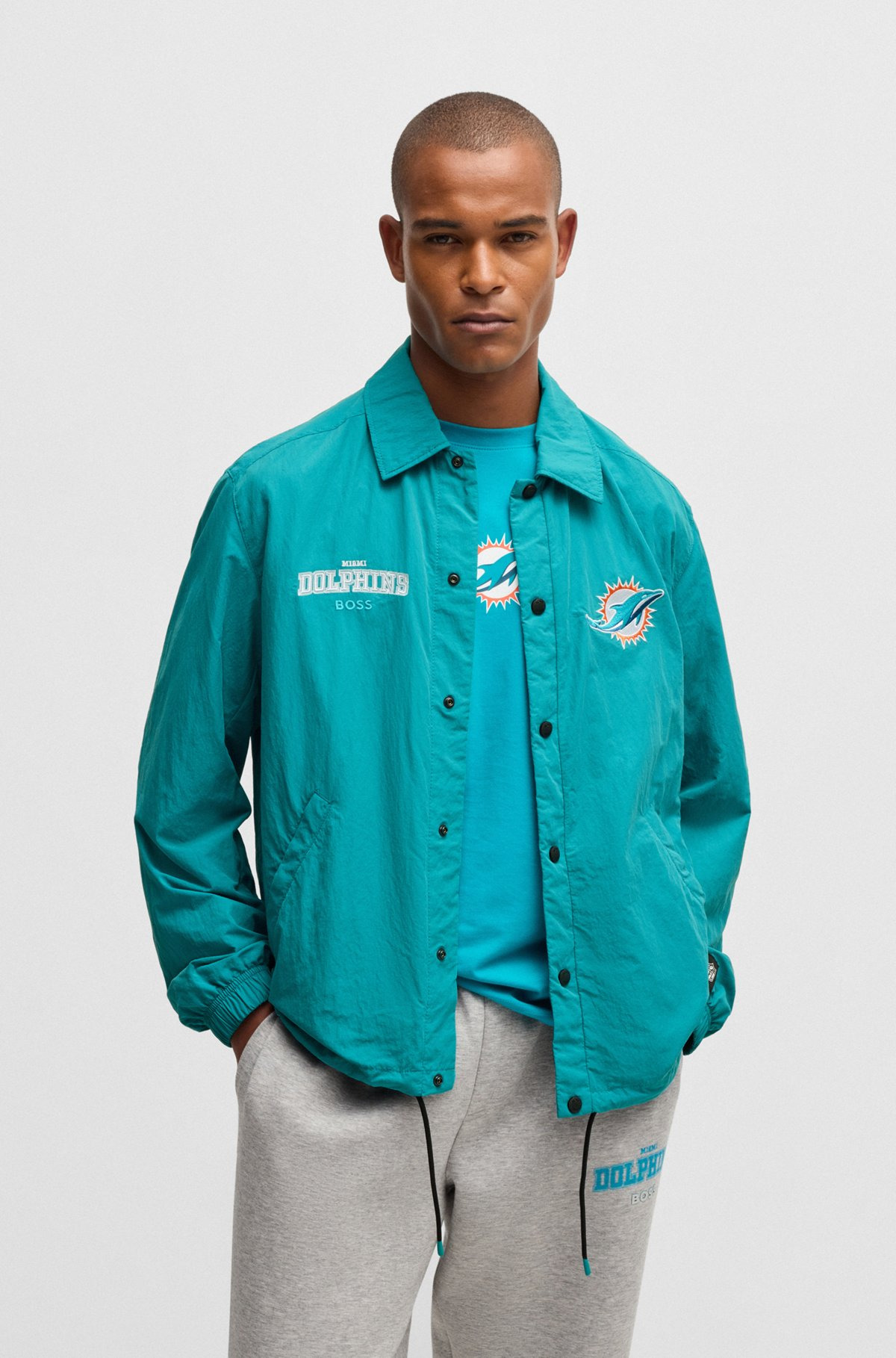 BOSS X NFL WATER-REPELLENT JACKET WITH EMBROIDERED BRANDING - 2