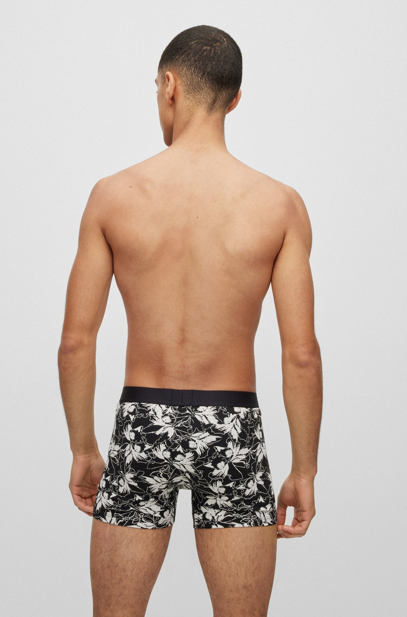 HUGO TWO-PACK OF STRETCH-COTTON BOXER BRIEFS WITH LOGO WAISTBANDS outlook