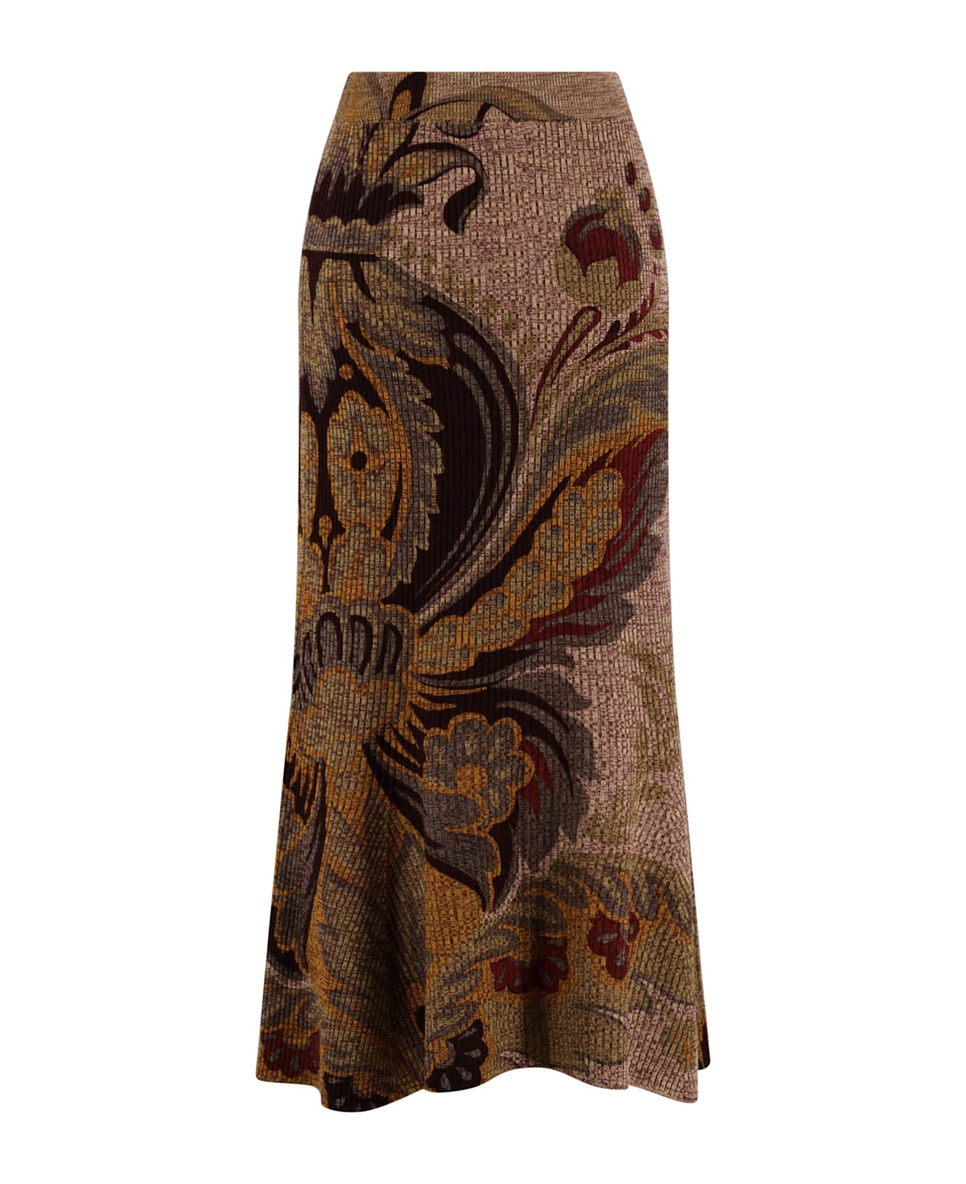 Skirt To Print Floral Paisley Midi - 5