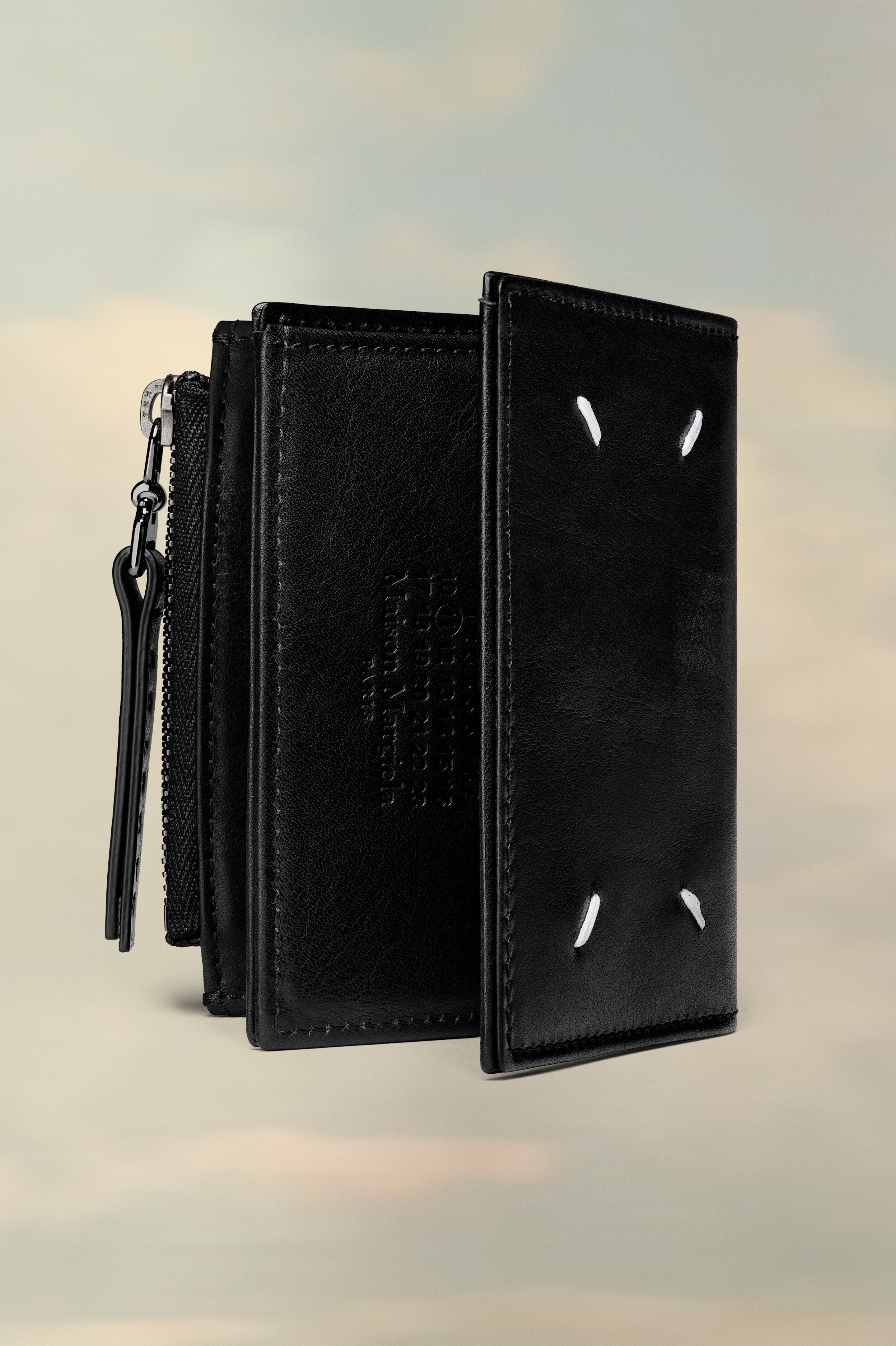 Leather zip wallet - 2