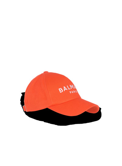 Balmain Cotton cap with Balmain logo outlook