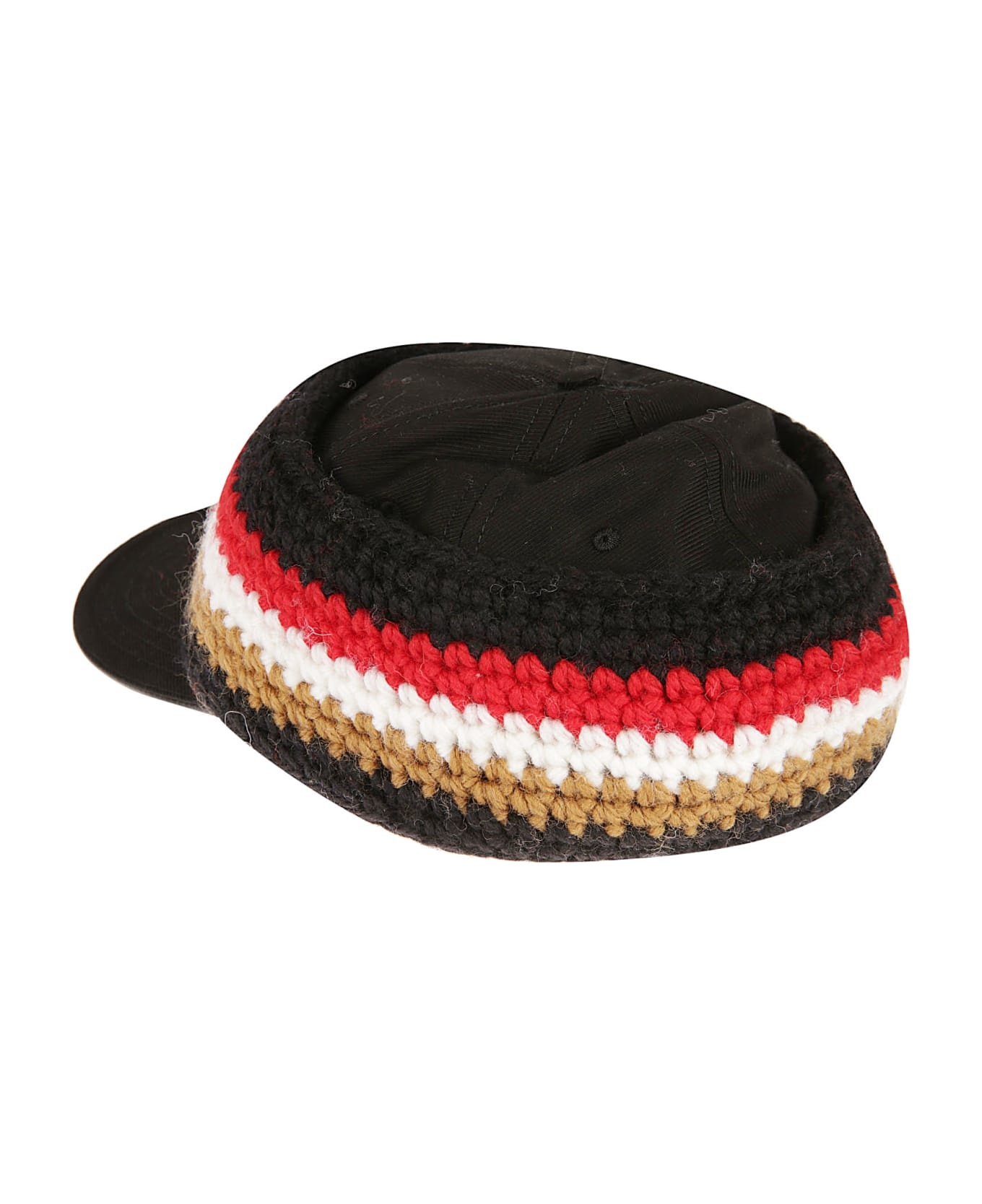 Stripe Knit Headband Baseball Cap - 2