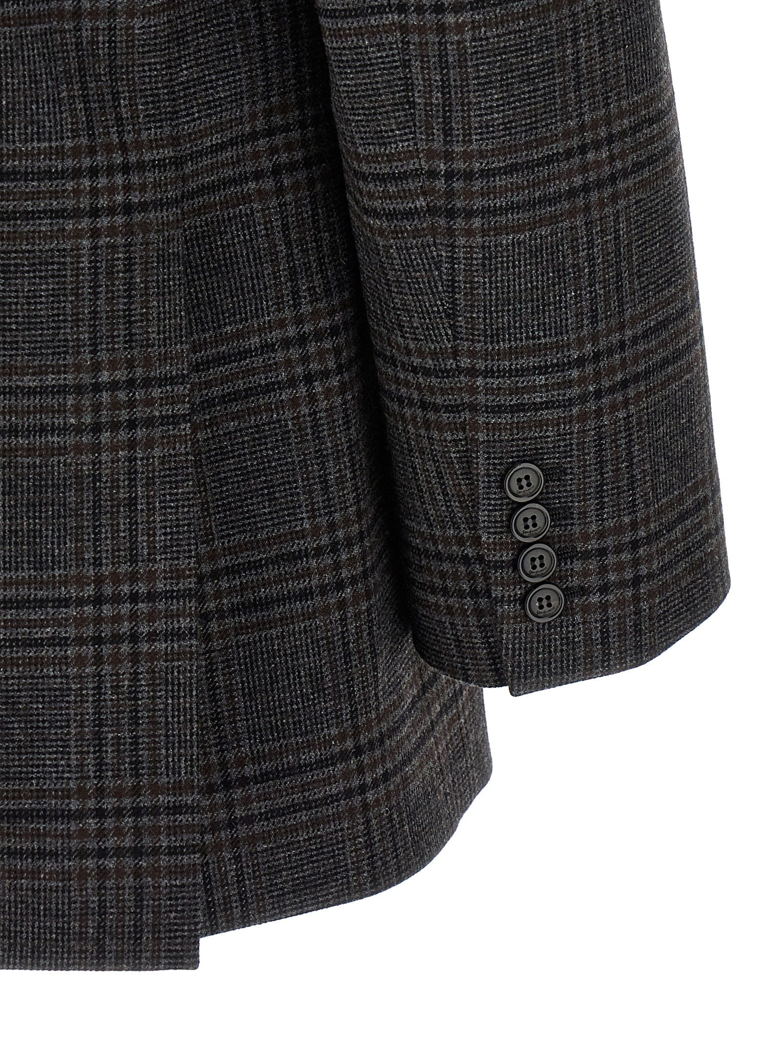 Double-Breasted Blazer Brown - 4