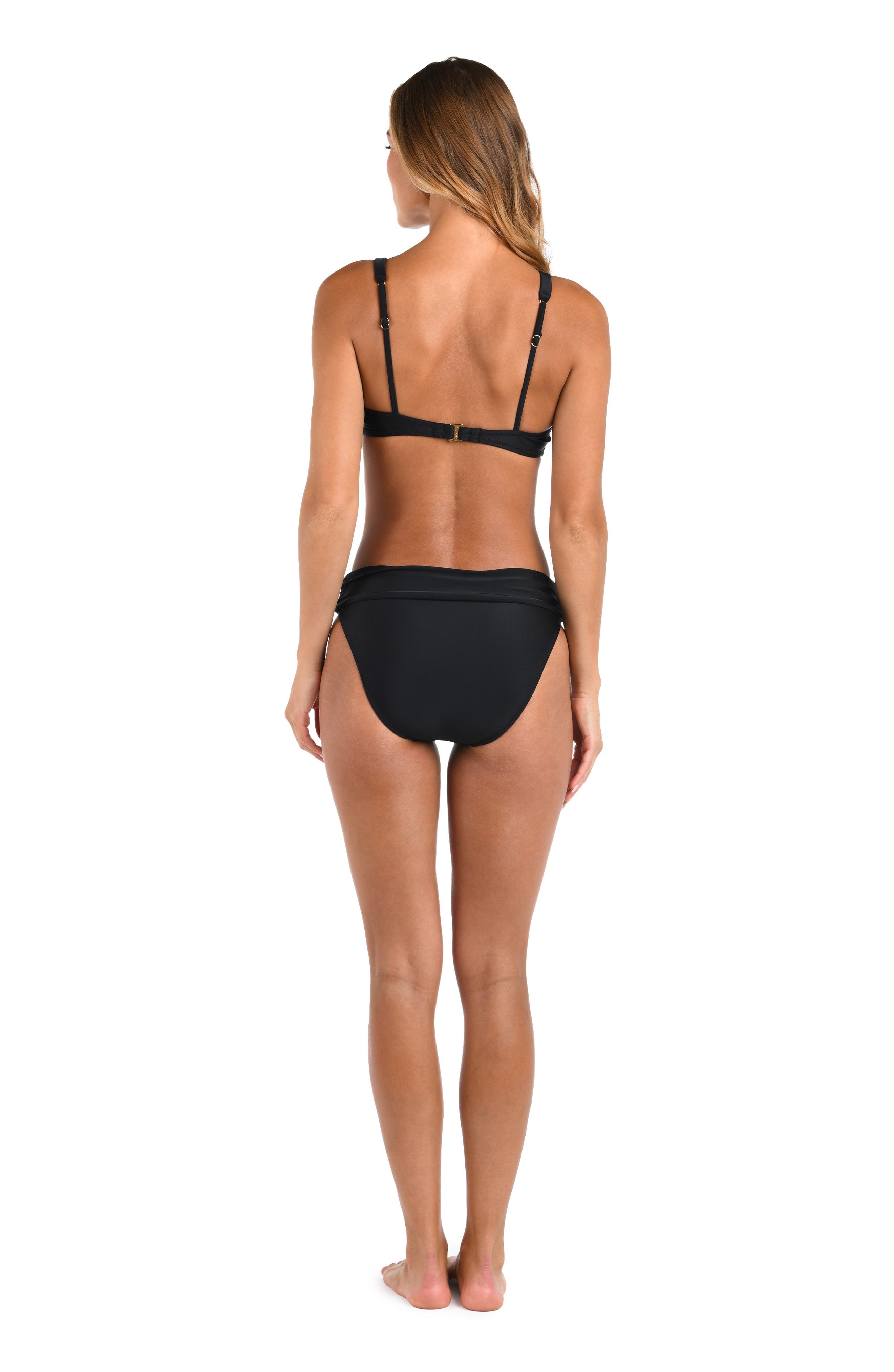 L'AGENCE Lexie Solids Bikini Top in Black at Nordstrom - 4