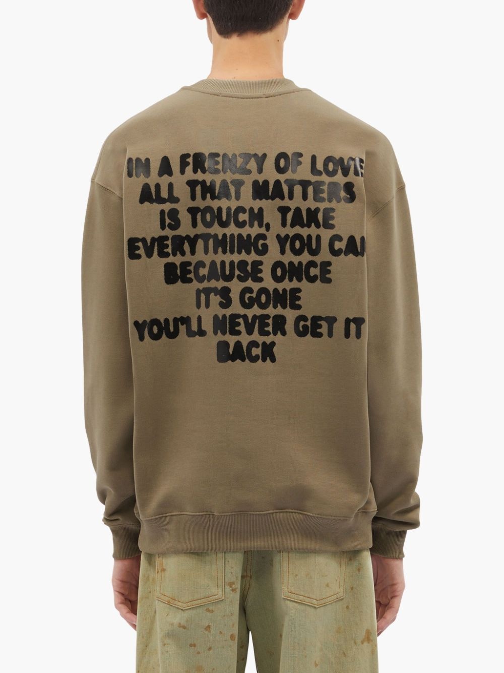 logo-print cotton sweatshirt - 4