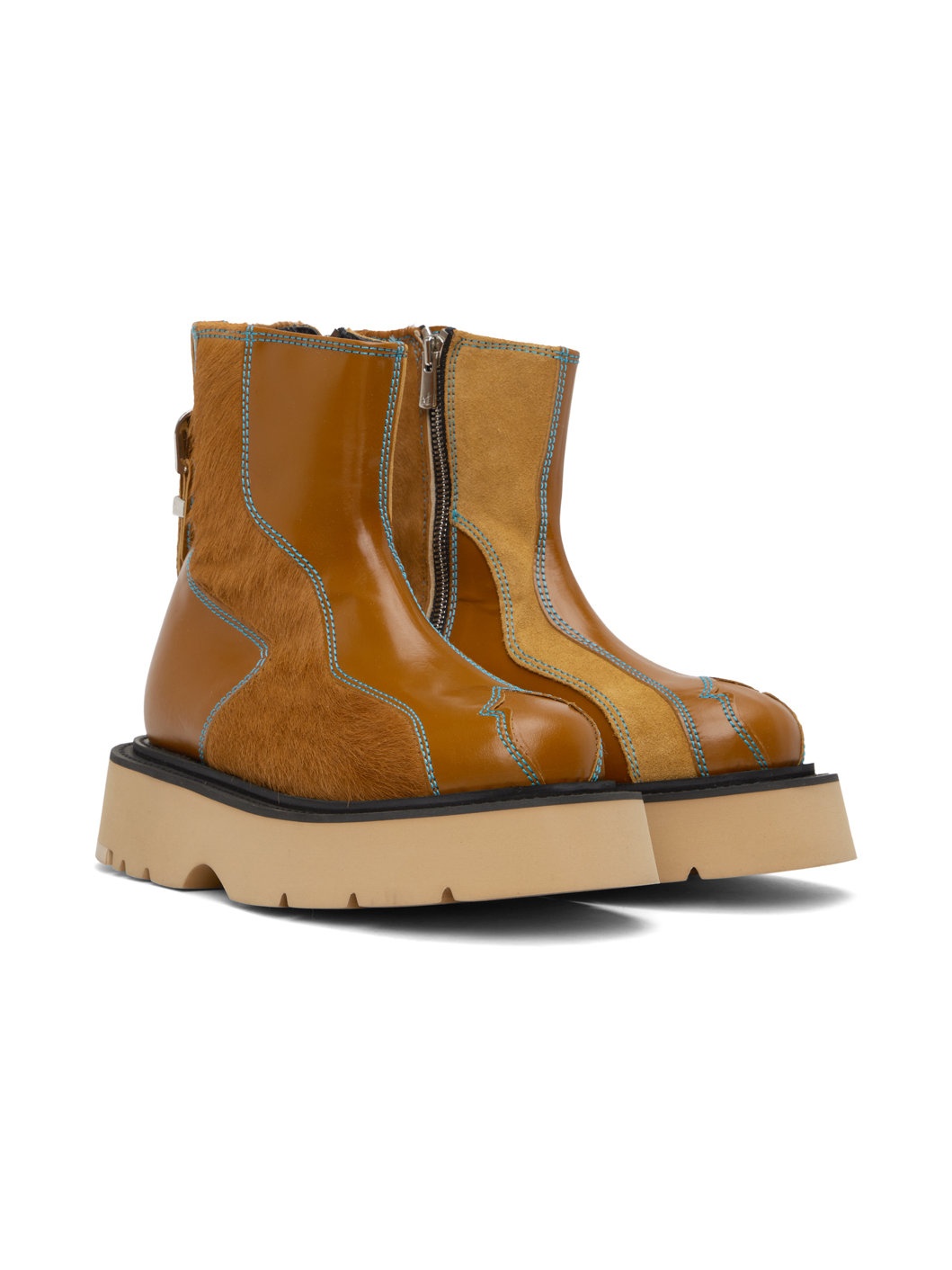 Brown Fia Ankle Boots - 4