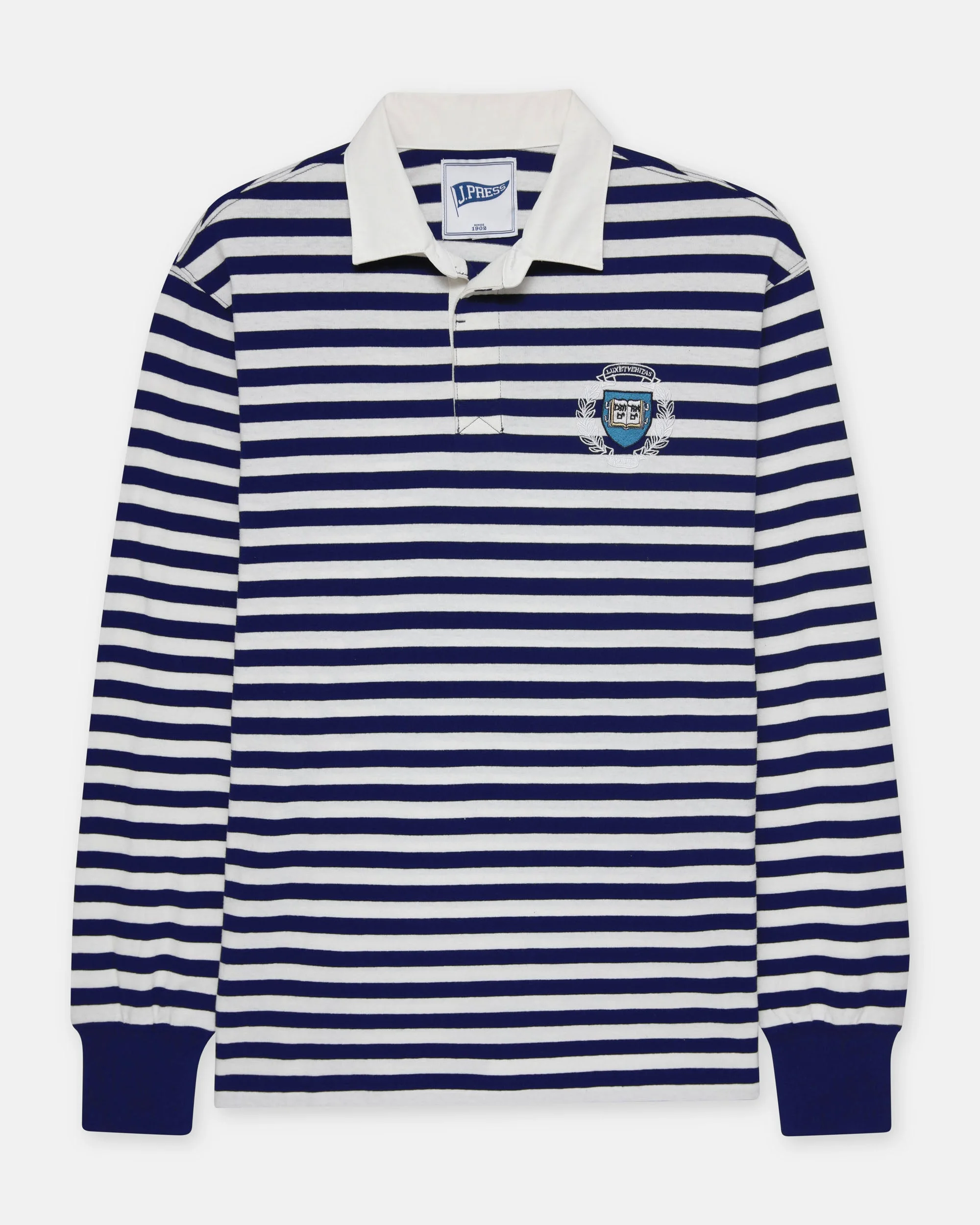 YALE STRIPED RUGBY SHIRT - 1