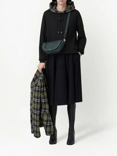 Burberry checked hooded jumper outlook