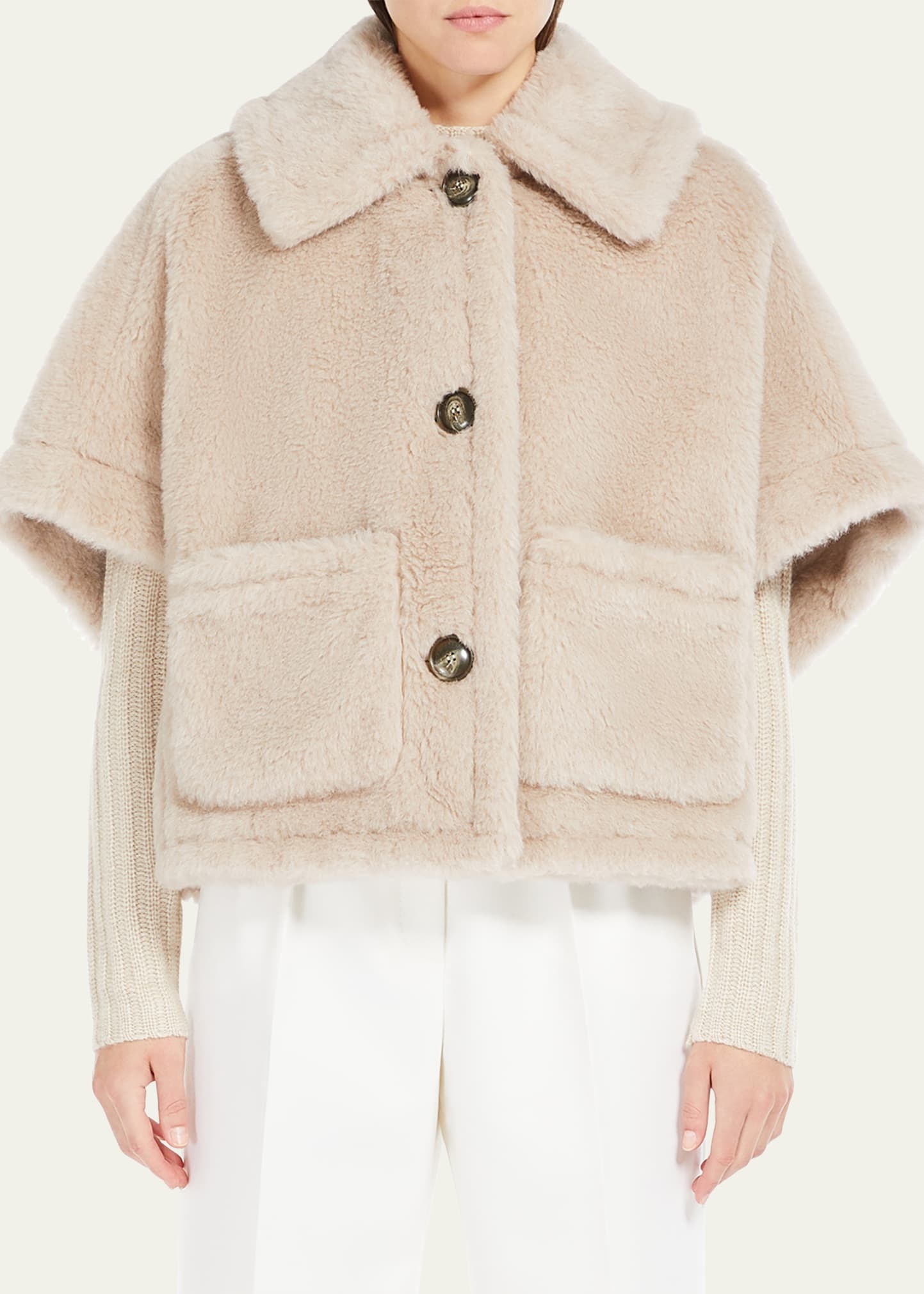 Newtzero Virgin Wool-Blend Cape - 2