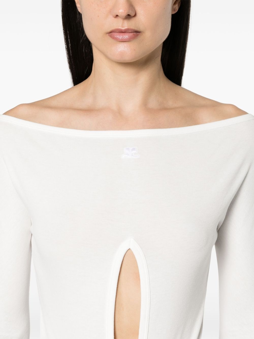 cut-out bodysuit - 5