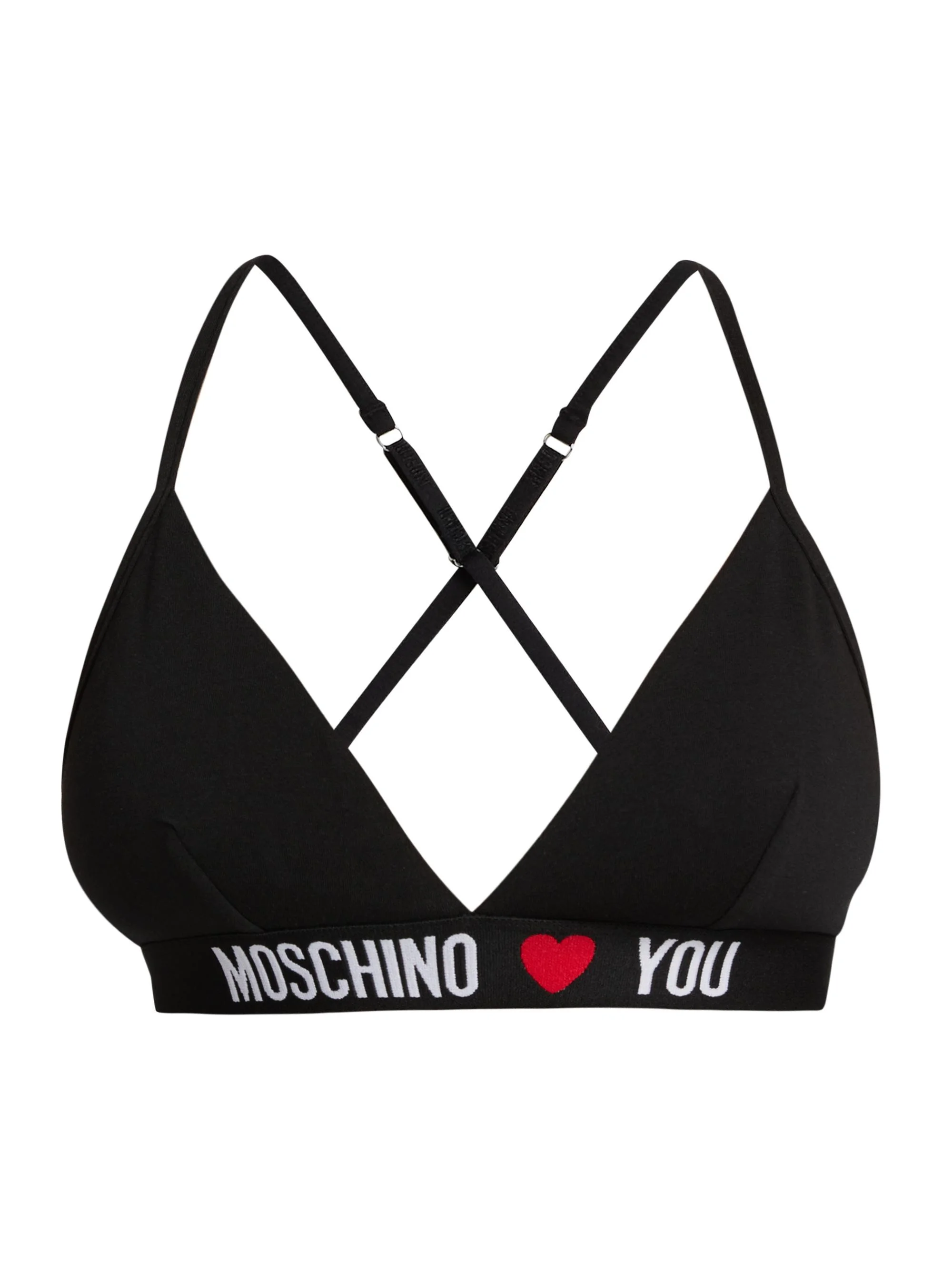 Women's Logo Triangle Bikini Top - Black - 1