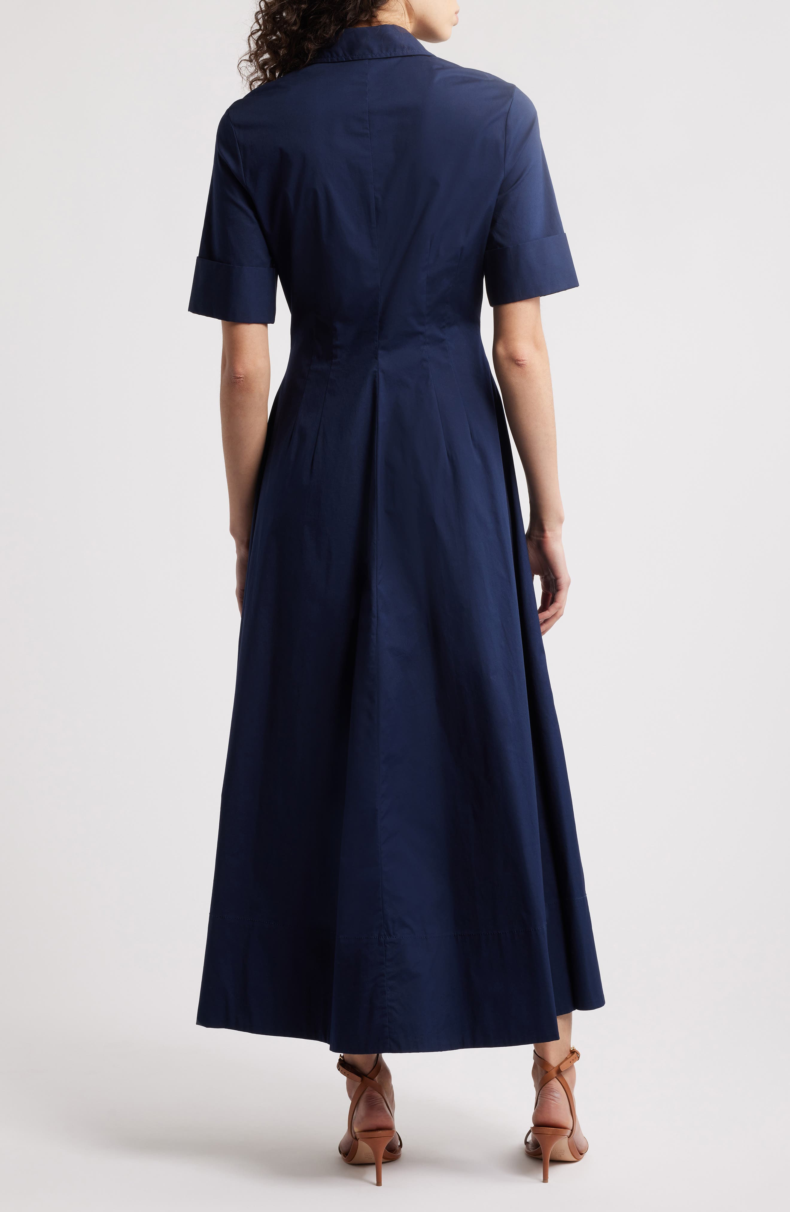 STAUD Joan A-Line Shirtdress in Navy at Nordstrom - 2