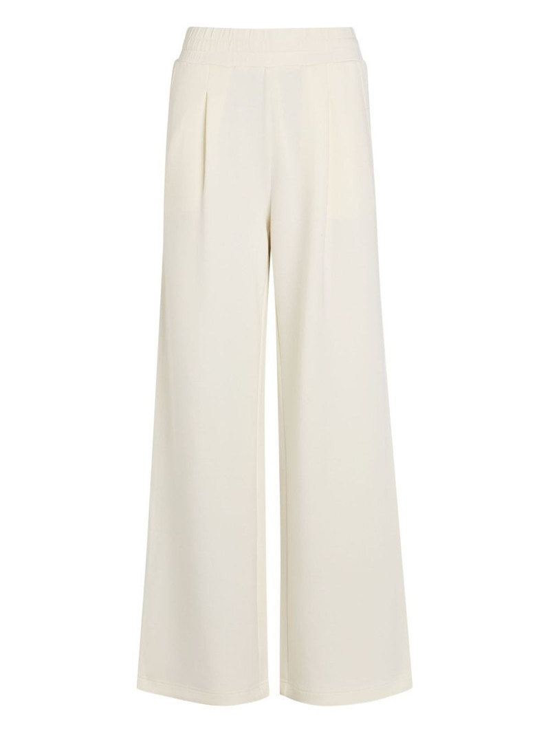 pleated-front palazzo pants 1