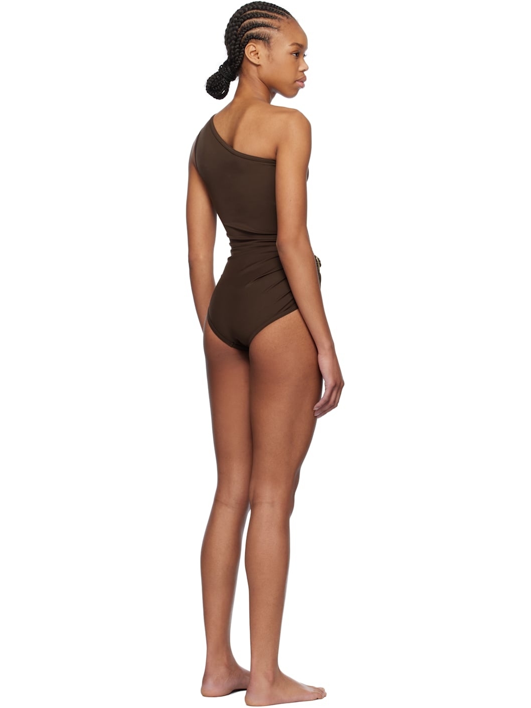 Brown Stretch Nylon Swimsuit - 3