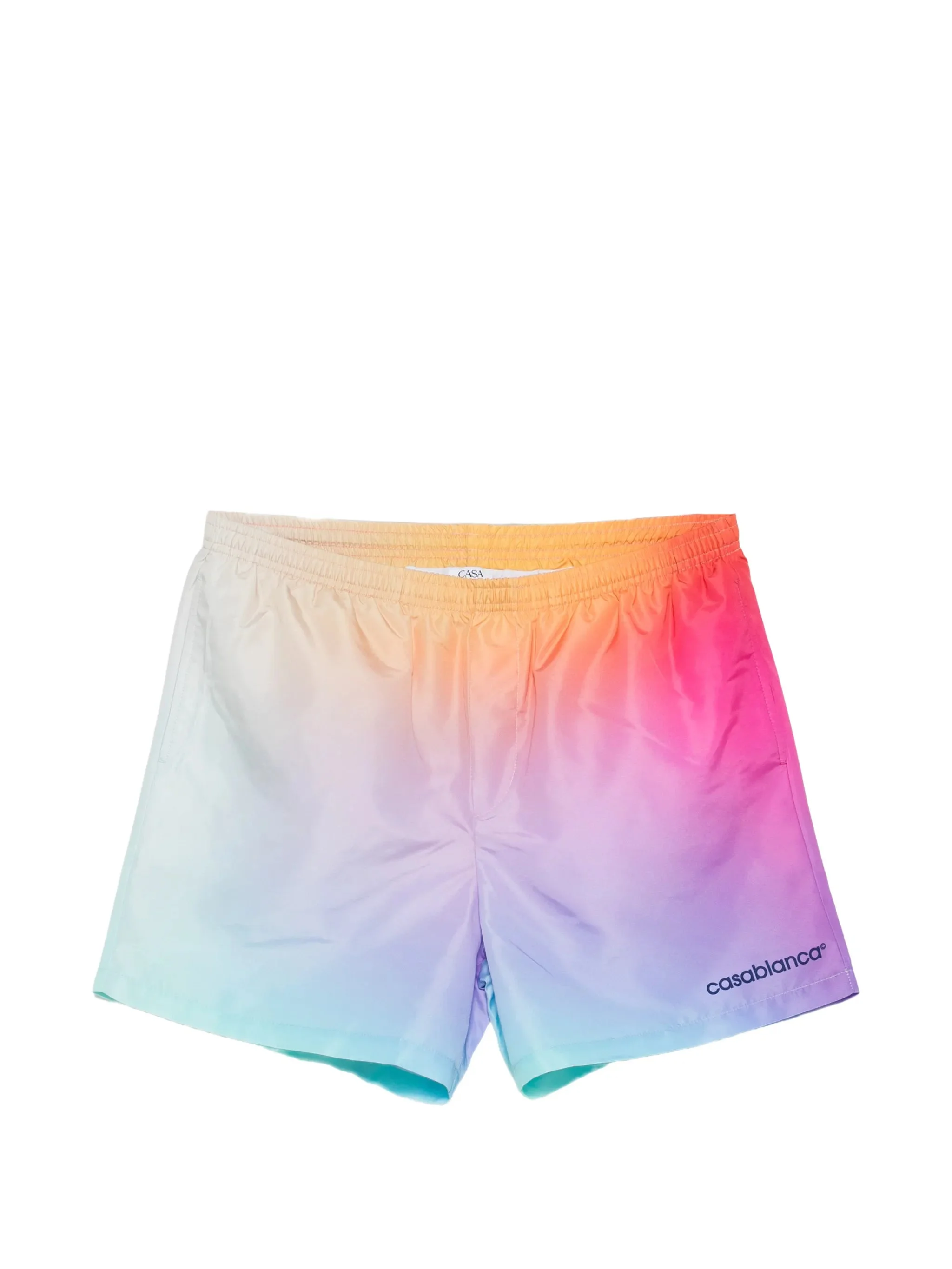 gradient printed swim shorts - 1