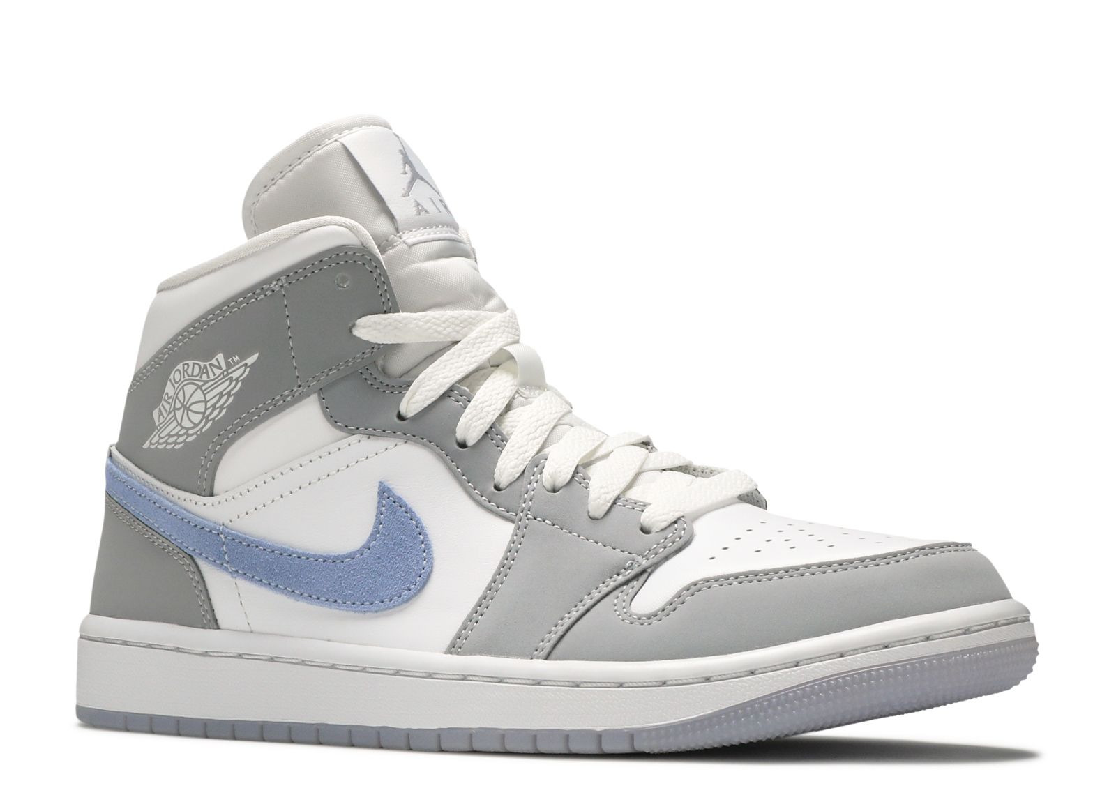 WMNS JORDAN 1 MID 'WOLF GREY ALUMINUM' - 2