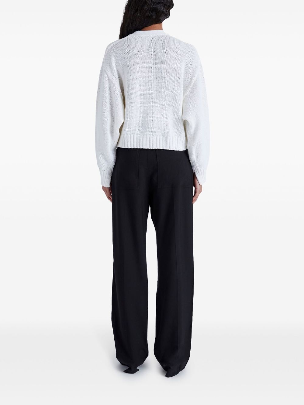 cropped knit cardigan - 4