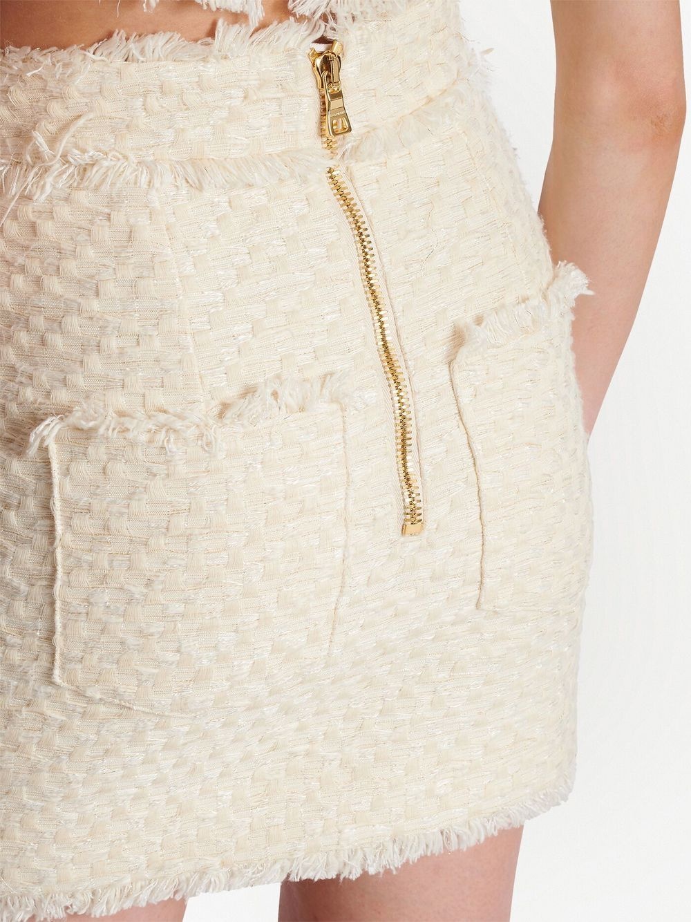 tweed mini skirt - 5
