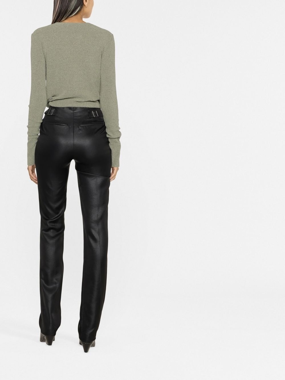 adjustable slim-fit trousers - 4