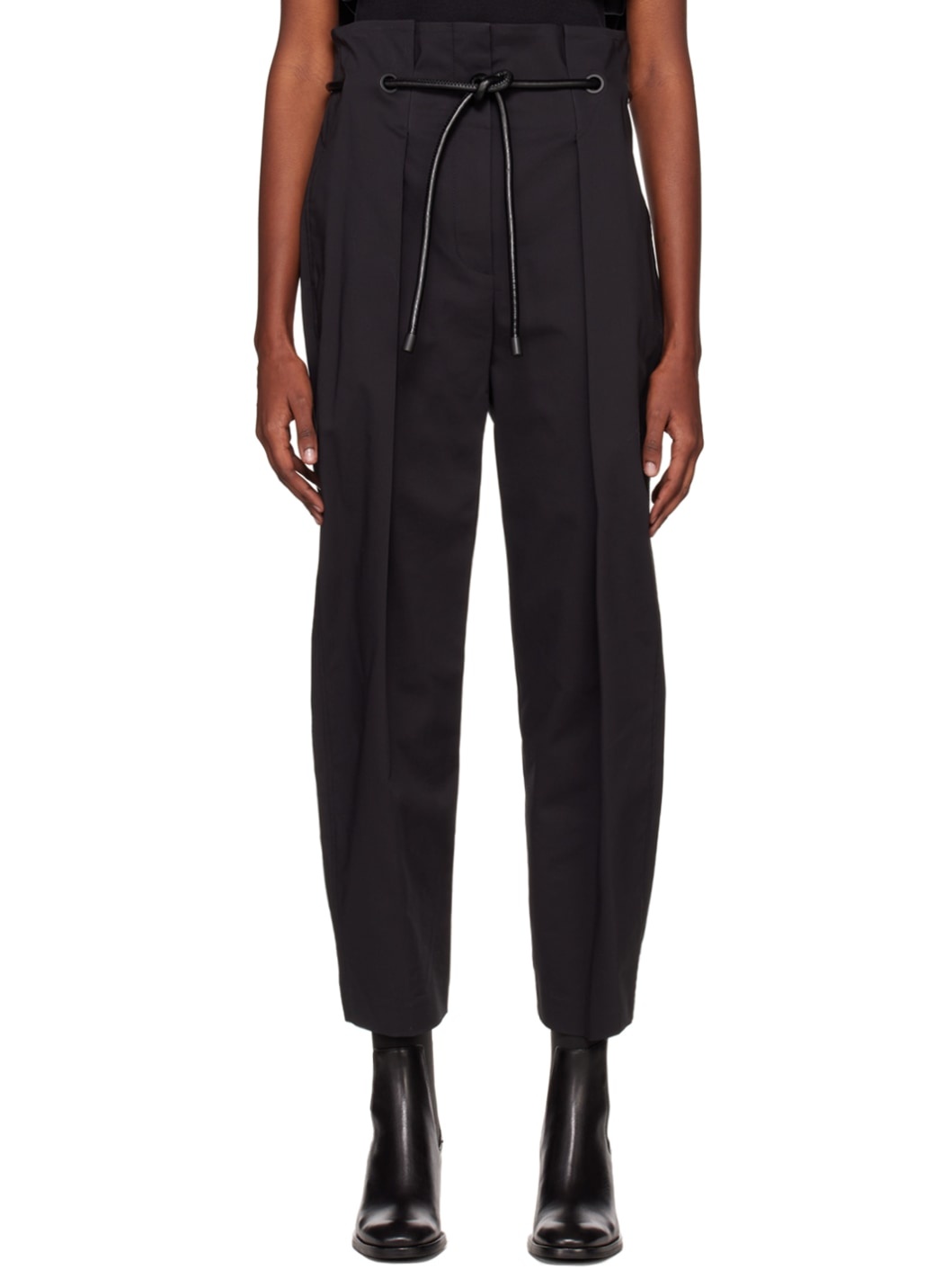 Black Origami Trousers - 1