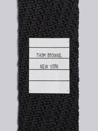 Thom Browne Silk Knit 4-Bar Tie outlook
