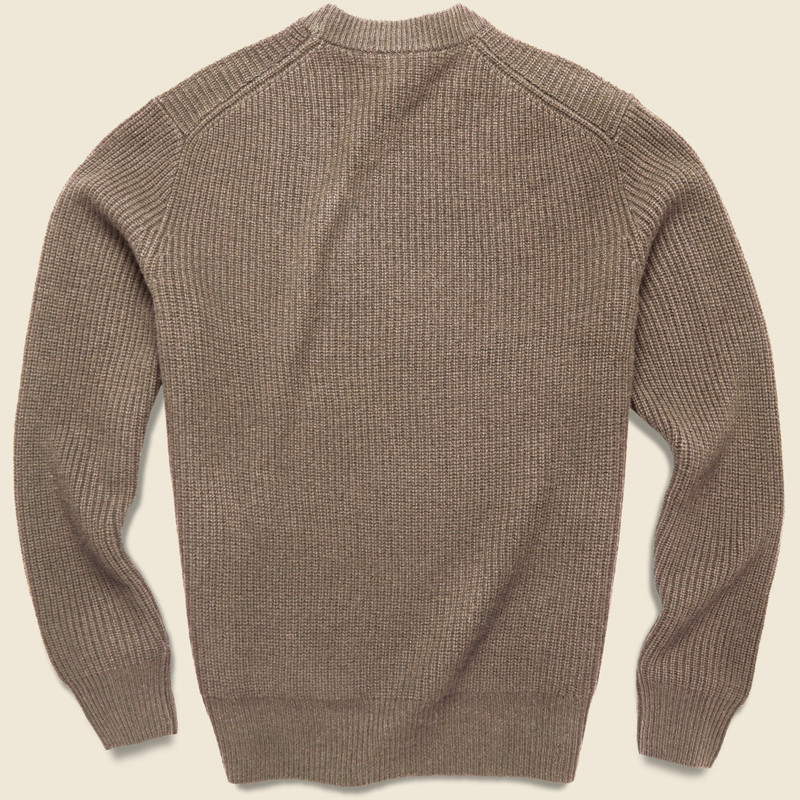 ALEX MILL Cashmere Jordan Sweater - Walnut outlook