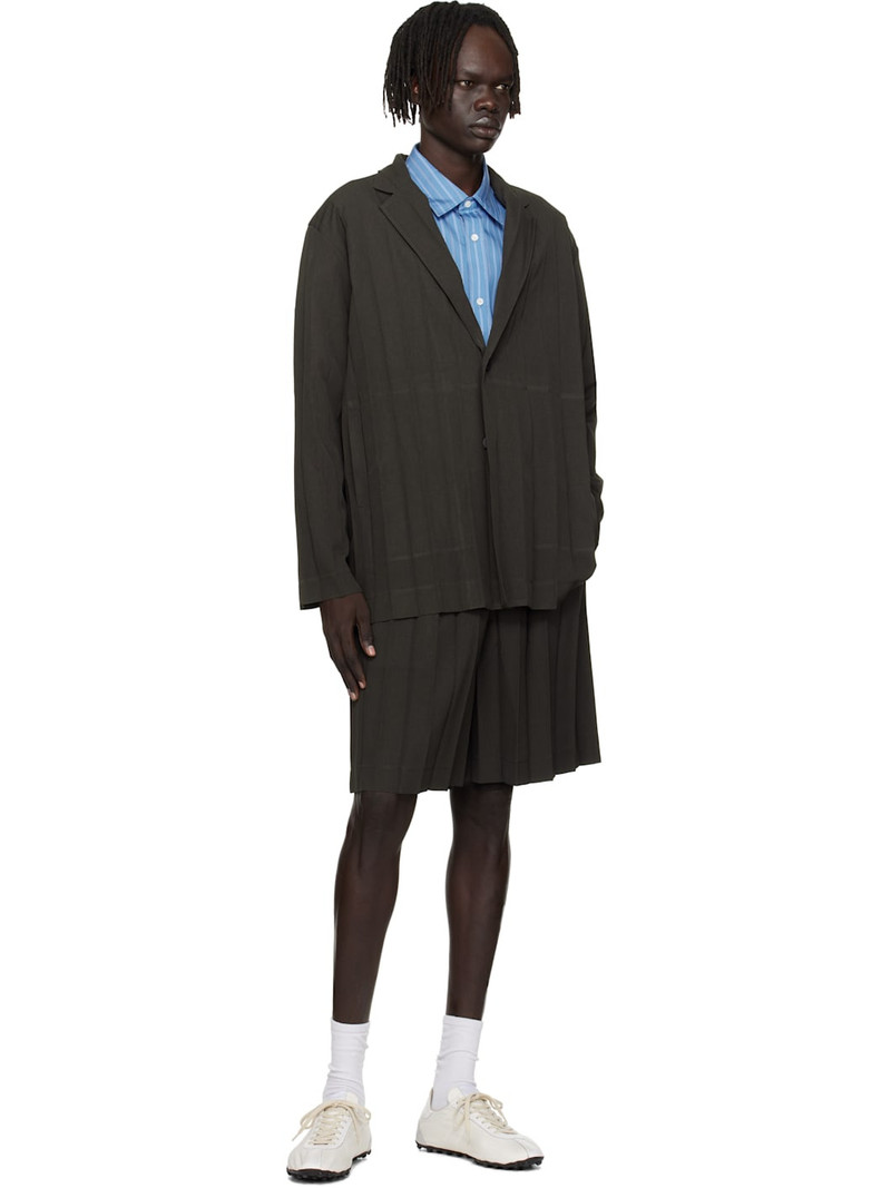 ISSEY MIYAKE Brown Edge Ensemble Shorts outlook